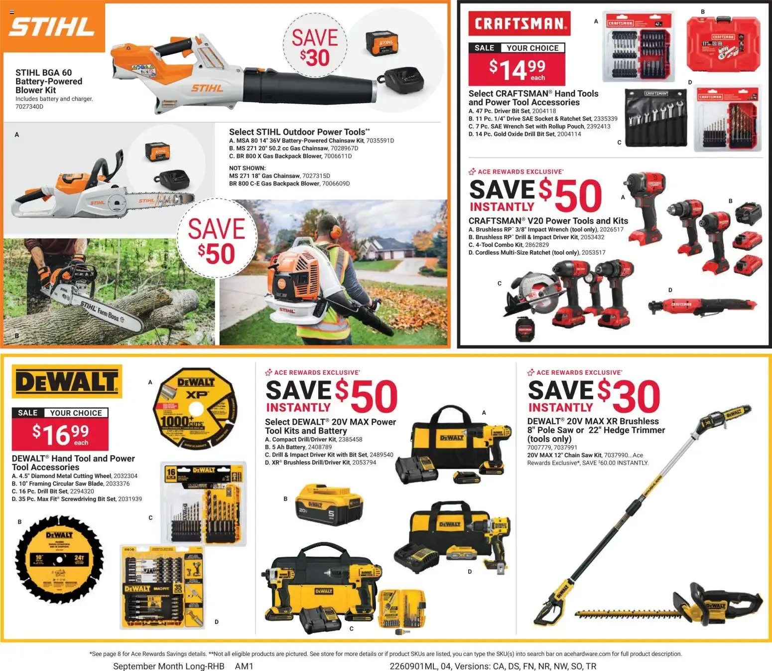 Weekly promotion ACE Hardware Weekly Ad (09/01 - 09/30 2026) - Flyer spanning from September 1 to September 30 2026 - Page 4 for Catalogue 365