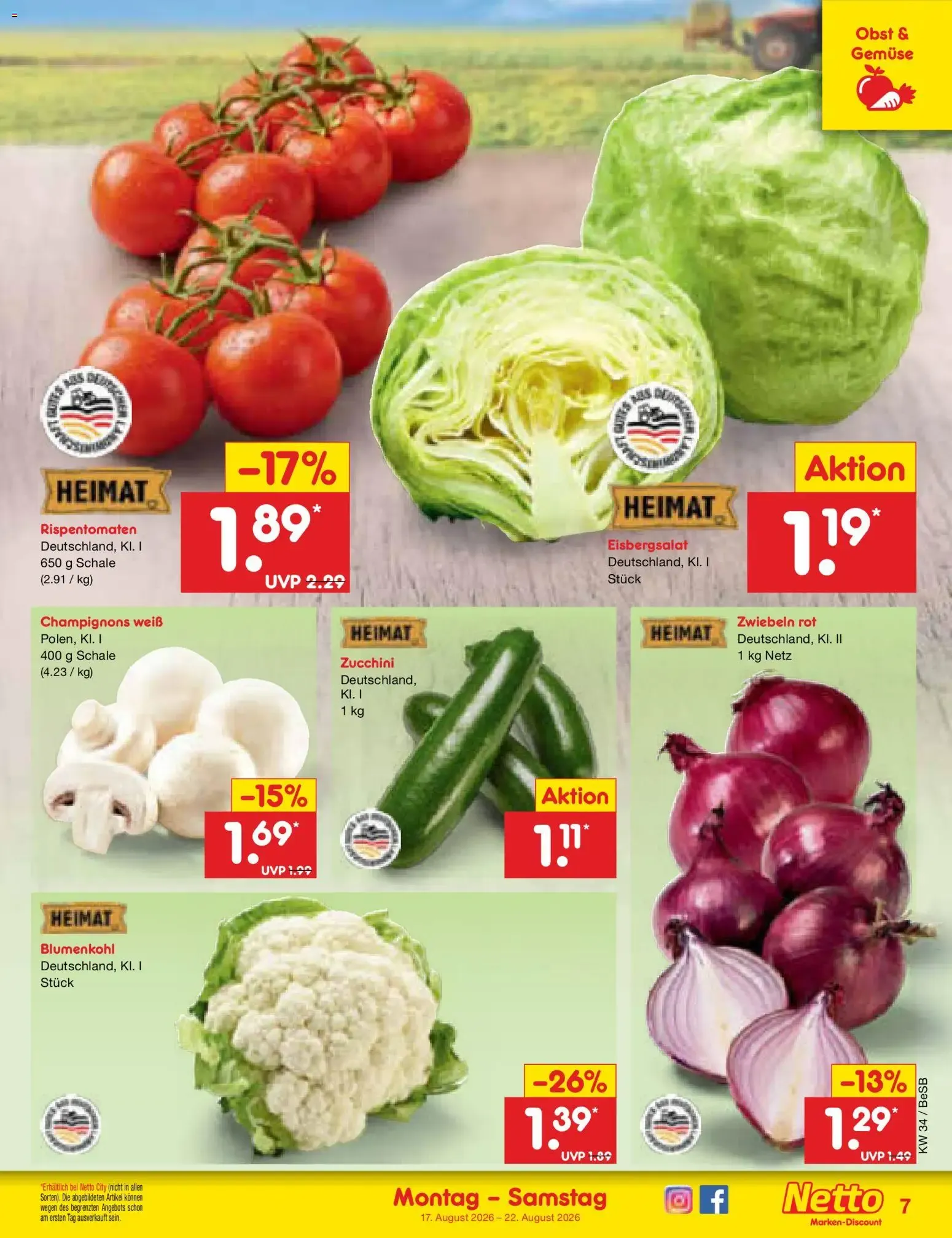 Netto Marken-Discount Prospekt (ab 17.08.2026) » Angebote von 17. August bis 22. August 2026 - Prospekt seite 9