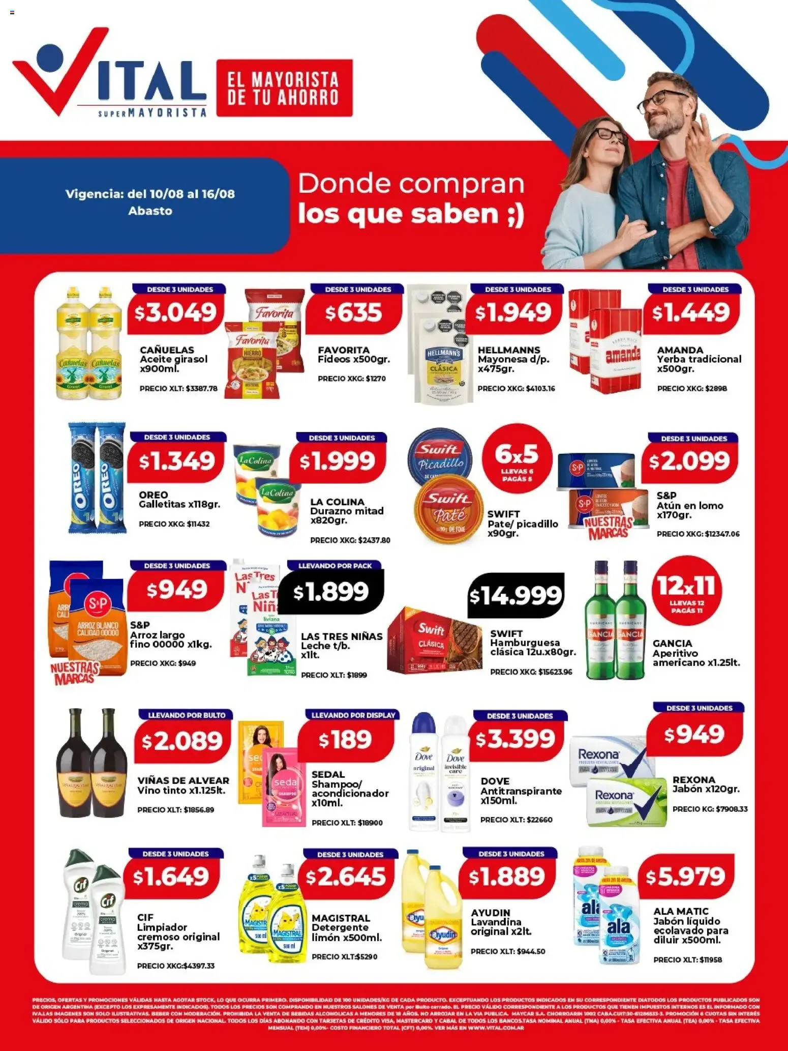 Ofertas de Vital - Ofertas Abasto || del 10/08/2026 - 16/08/2026 || Catálogo 10 de agosto al 16 de agosto 2026 - Página 1 del catálogo