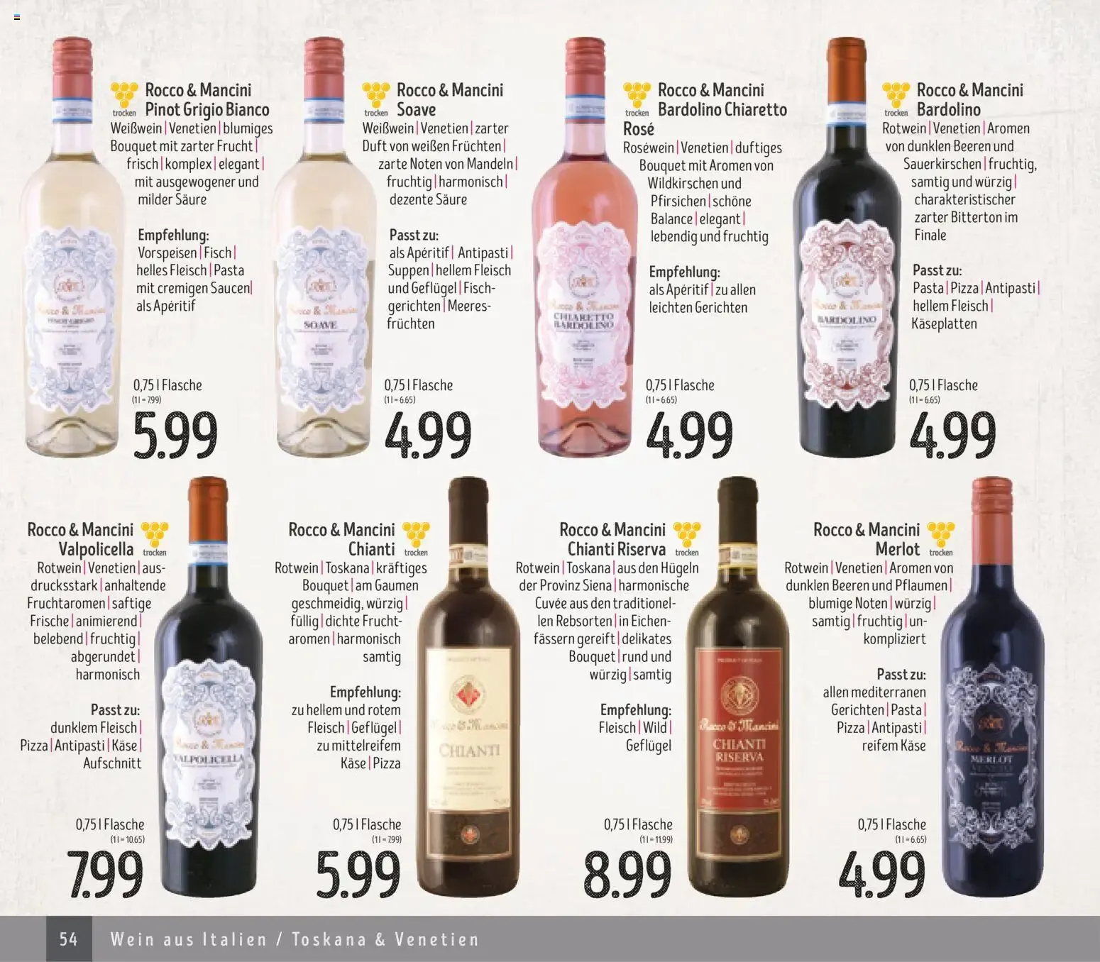 Struves Weinkatalog: Weine & Spirituosen 2025-2026 von 1. Januar bis 31. Dezember 2026 - Prospekt seite 54