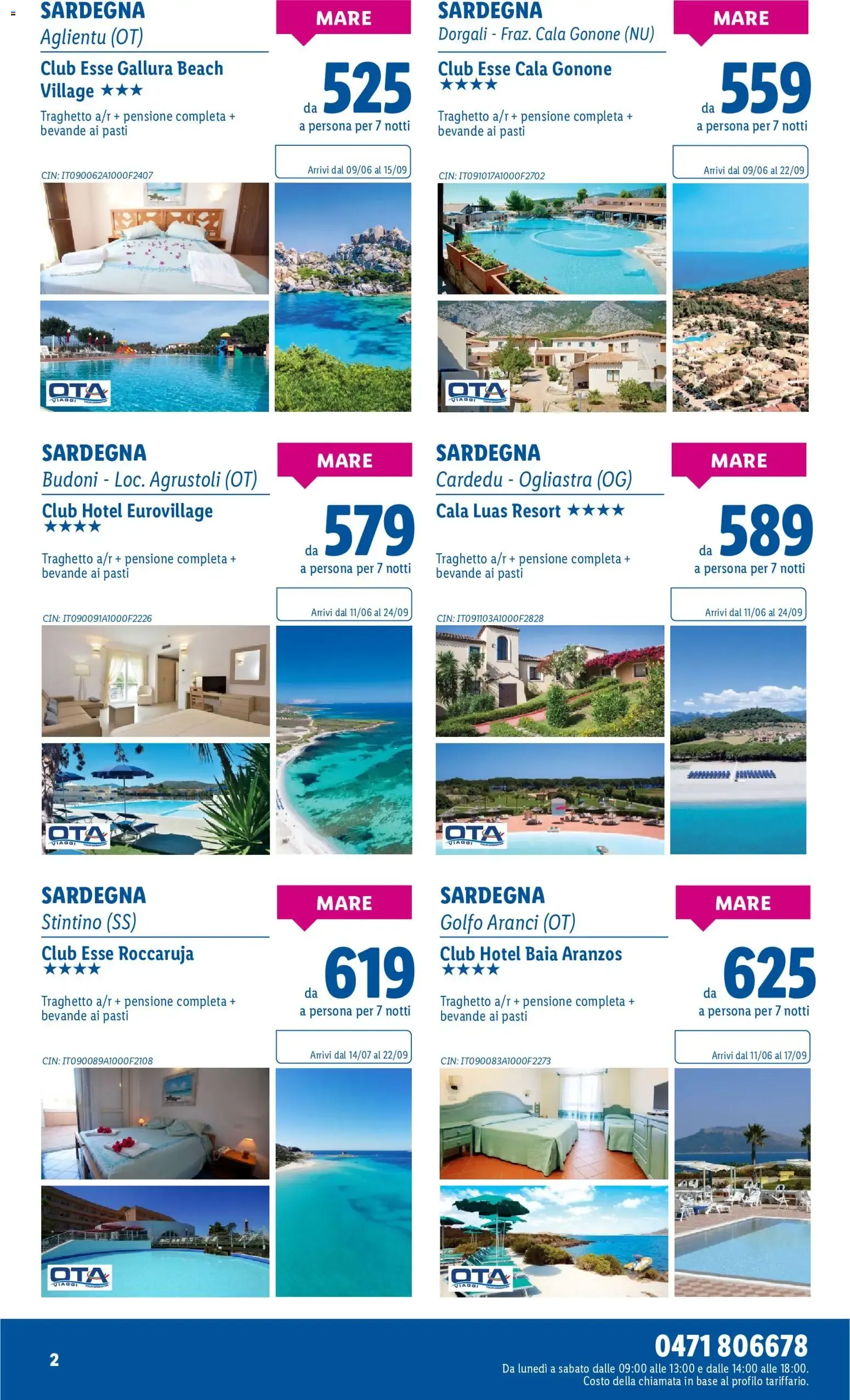 Lidl Viaggi - Sardegna da 1 giugno a 30 giugno di 2026 - Pagina del volantino 2