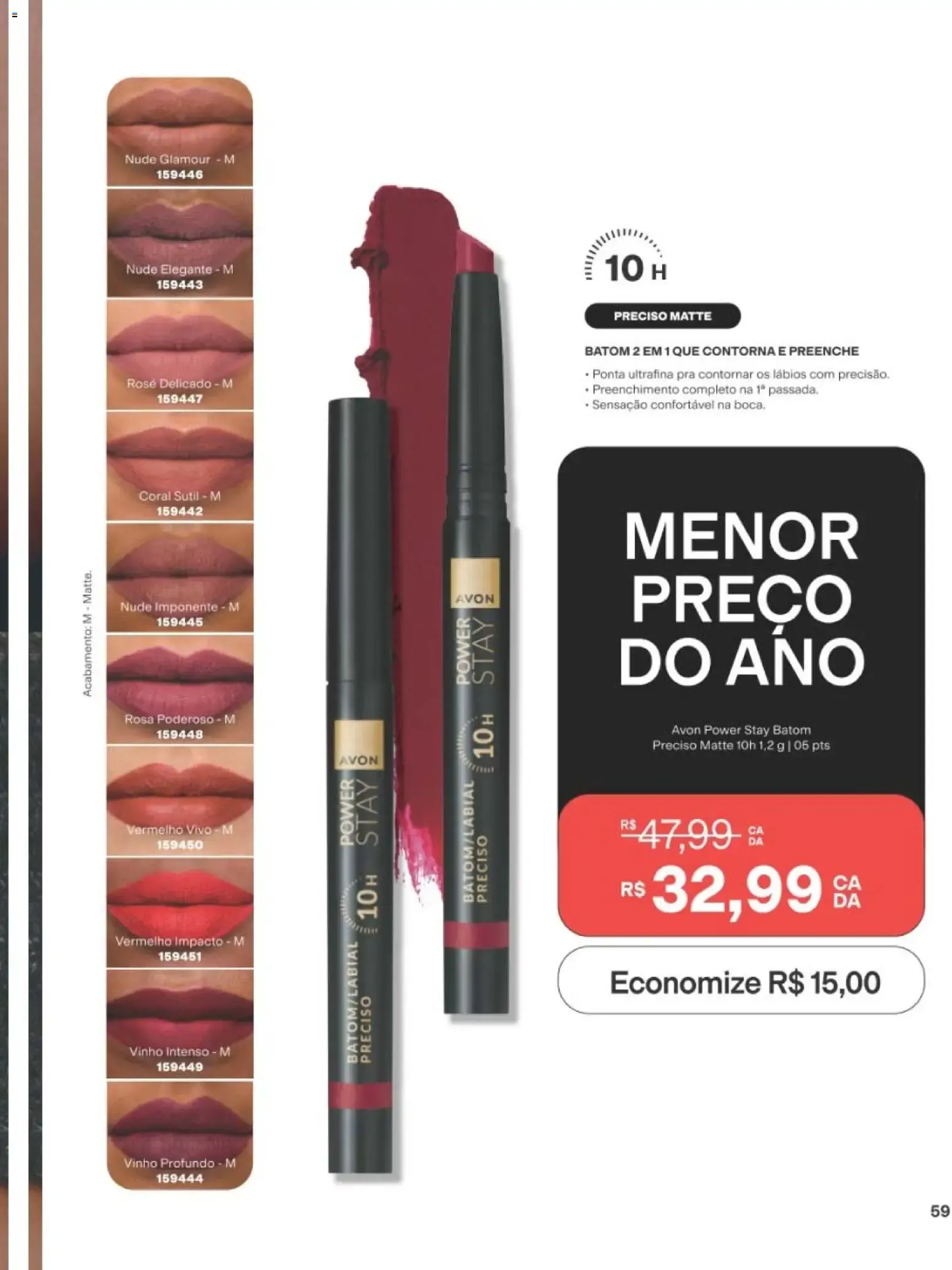 Encarte de Revista Avon folheto - Campanha 11 de 29/06/2026 | Promoção Online 29 de junho até 20 de julho 2026 - Pagina 59