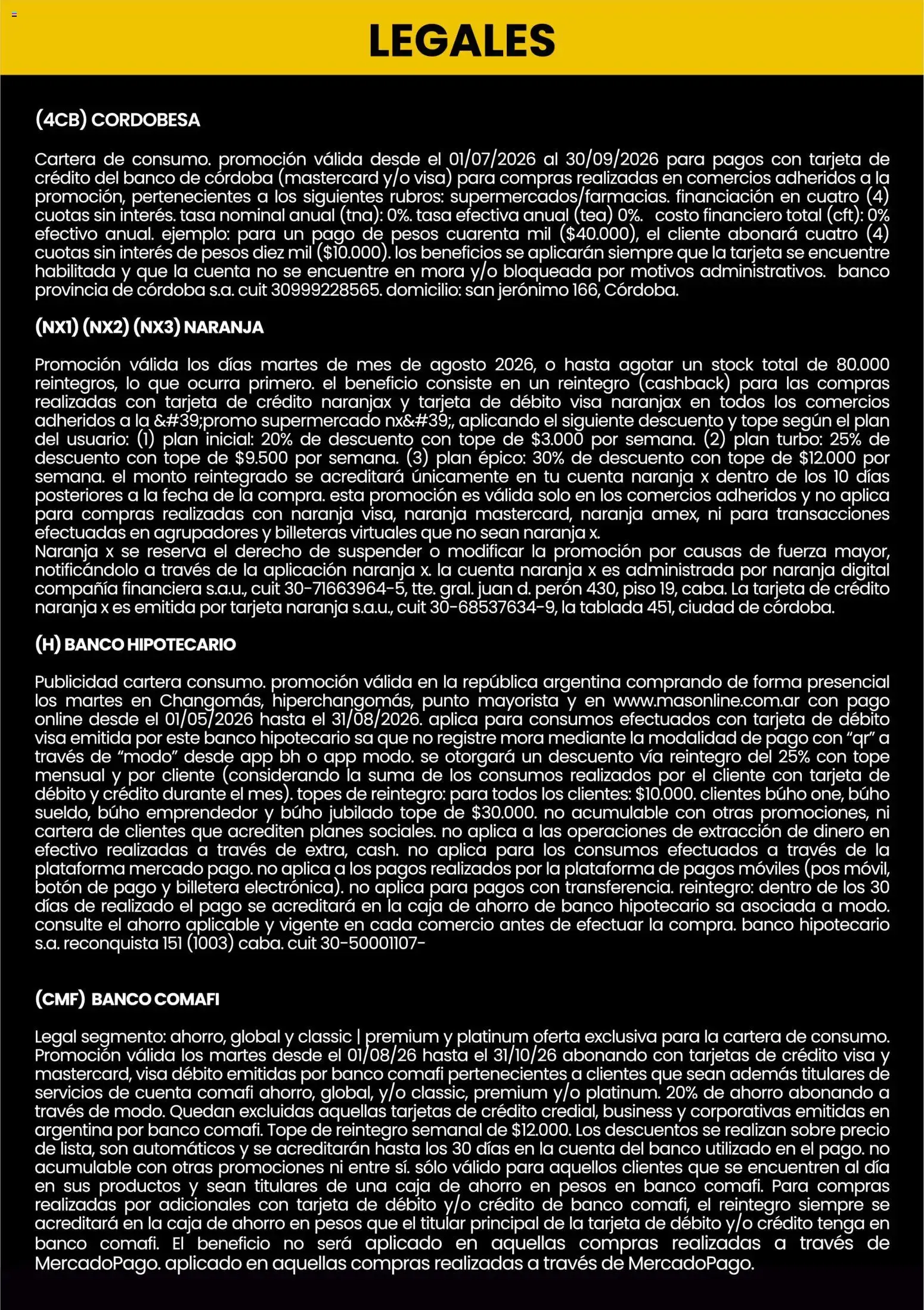 Ofertas de Changomas Medios de pago || del 01/08/2026 - 31/08/2026 || Catálogo 1 de agosto al 31 de agosto 2026 - Página 6 del catálogo