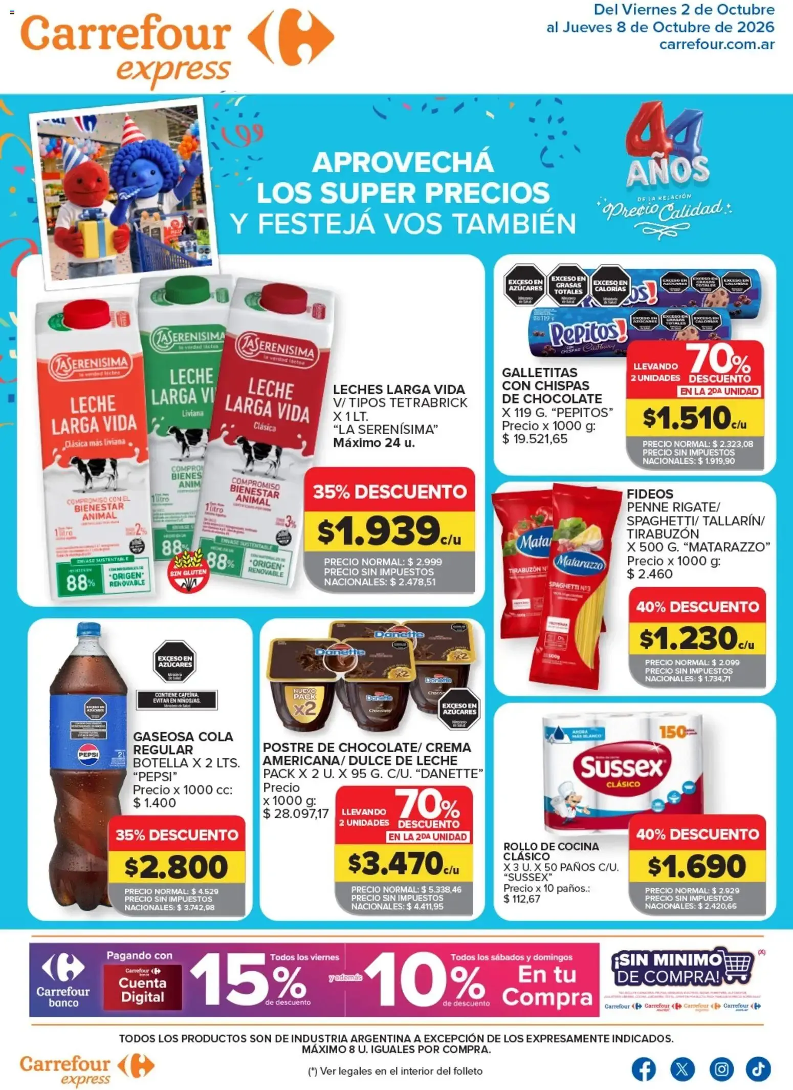 Ofertas de Carrefour Express catálogo del 02/10/2026 - 08/10/2026 2 de octubre al 8 de octubre 2026 - Página 1 del catálogo