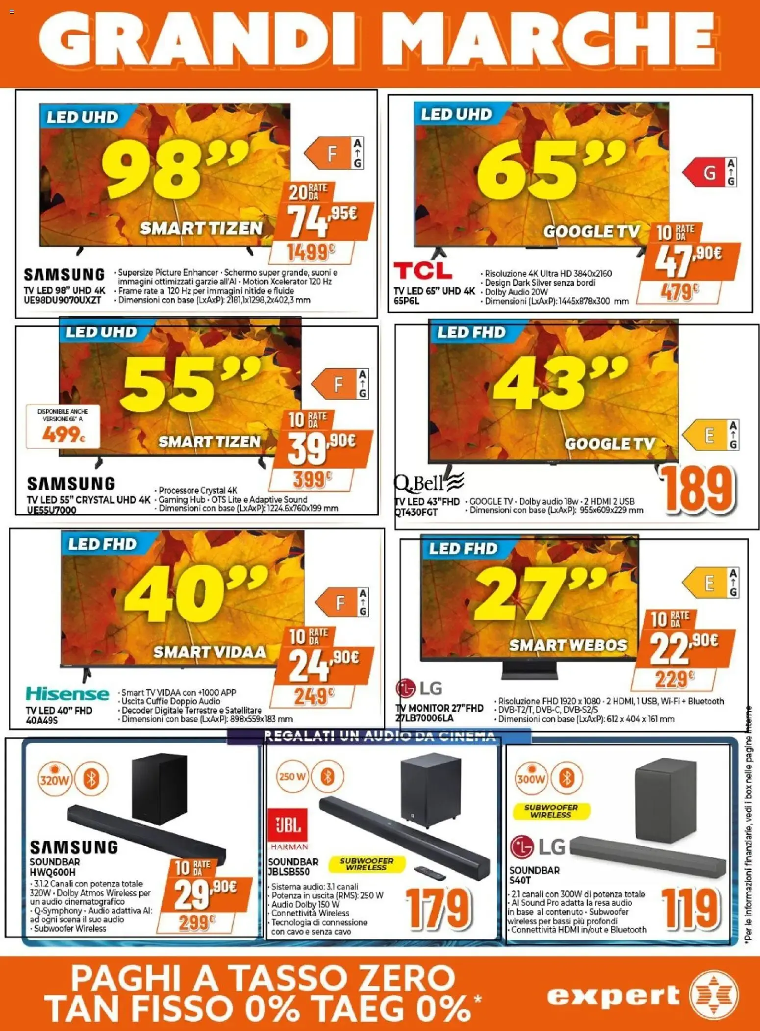 Grandi Marche a Tasso Zero da 24 settembre a 7 ottobre di 2026 - Pagina del volantino 32