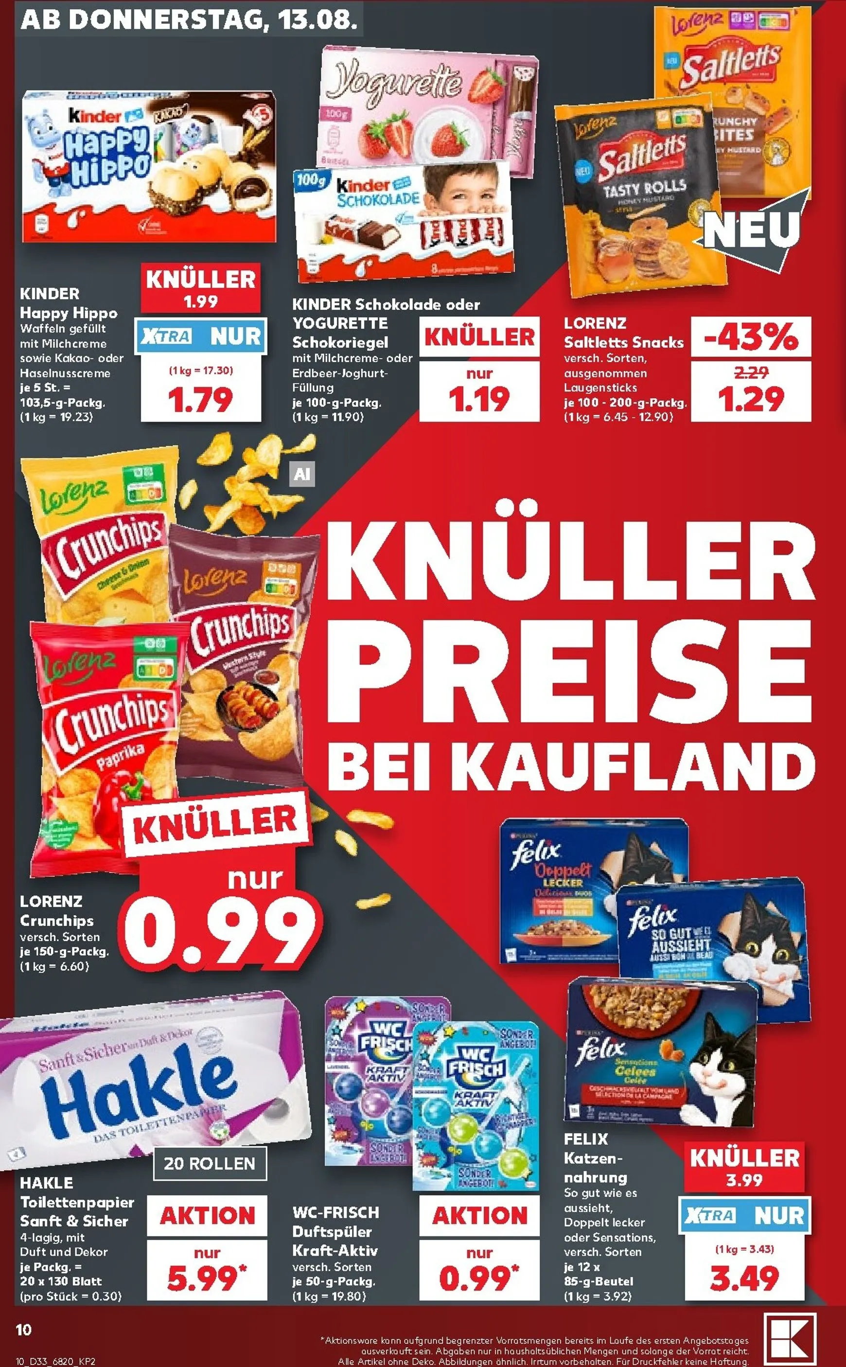 Neuer Kaufland Prospekt – von Donnerstag 13.08.2026 bis Mittwoch 19.08.2026 von 13. August bis 19. August 2026 - Prospekt seite 10