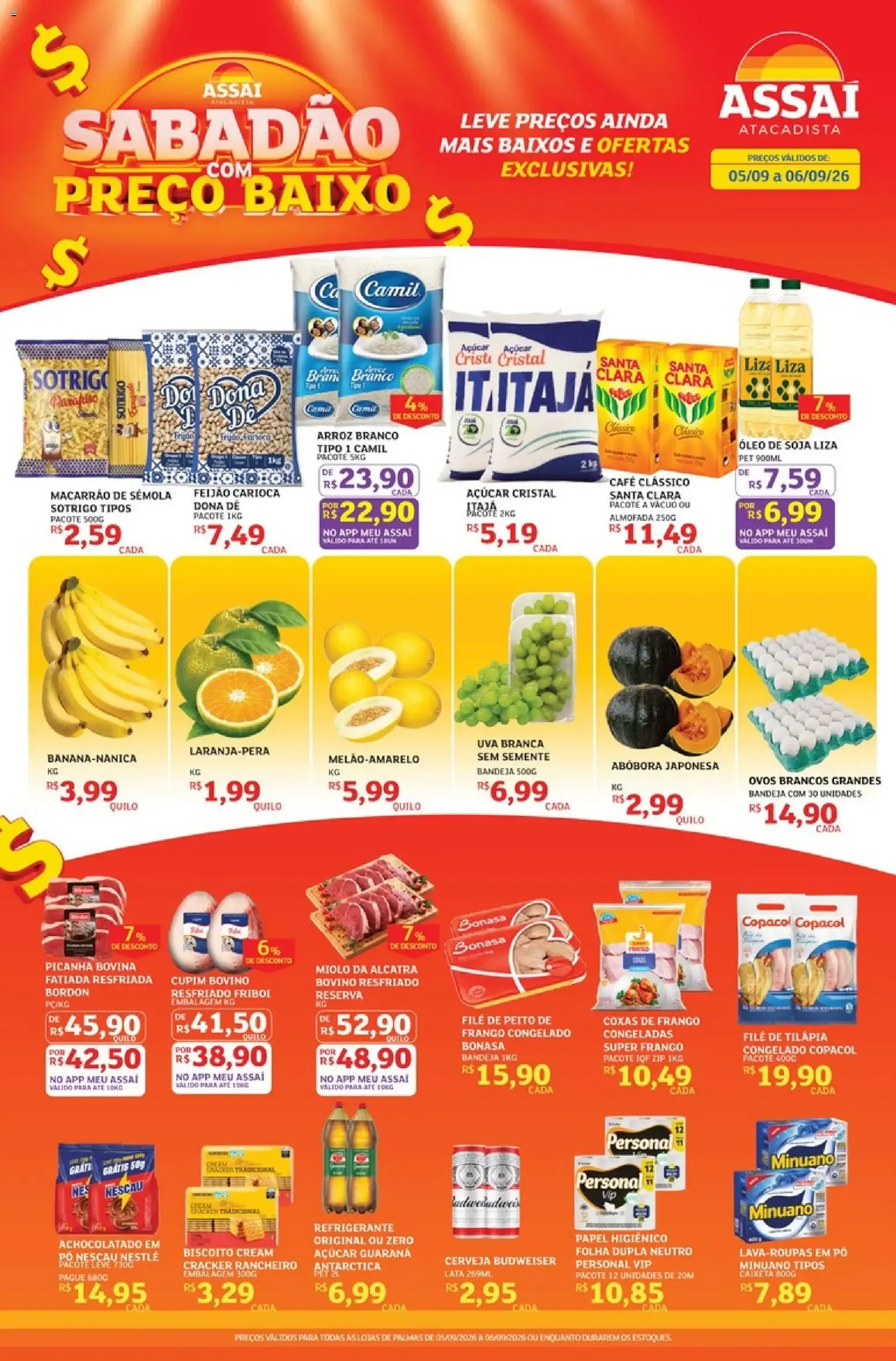 Encarte de Assaí Atacadista ofertas - TO de 05/09/2026 | Promoções Online 5 de setembro até 6 de setembro 2026 - Pagina 1