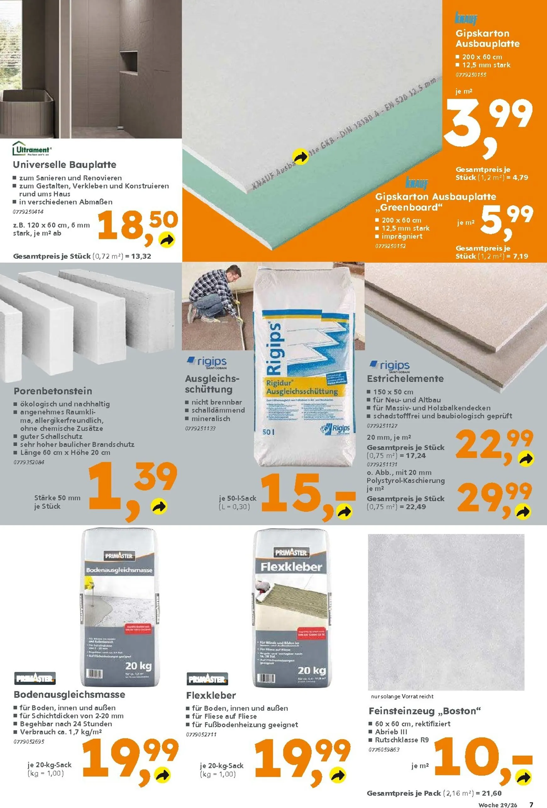 Globus Baumarkt Prospekt – von Sonntag 12.07.2026 bis Samstag 18.07.2026 von 13. Juli bis 18. Juli 2026 - Prospekt seite 7