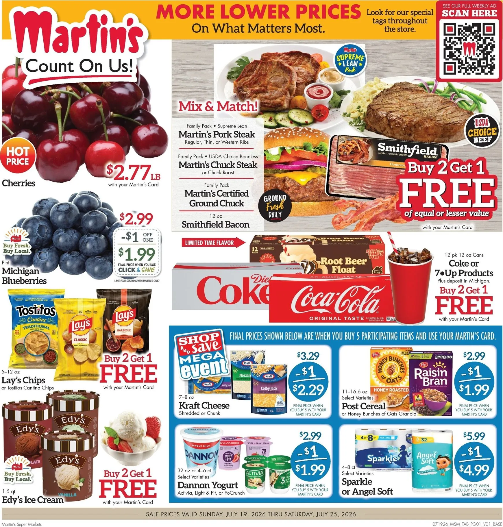 Current Martin's Super Markets - Next Ad leaflet valid from Sunday 07/19/2026 to Saturday 07/25/2026