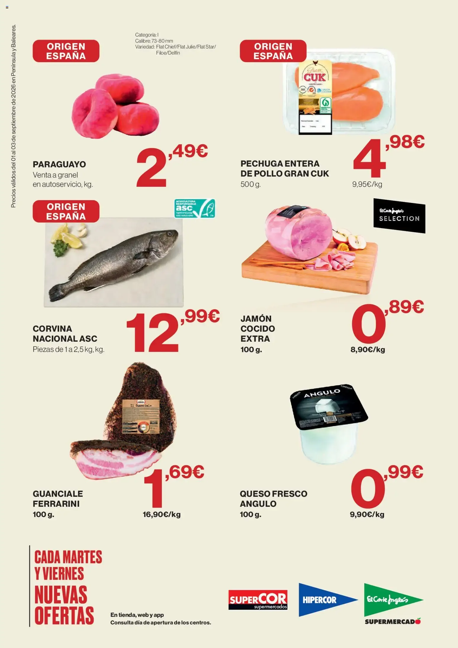 Catálogo de Hipercor Solo 3 días del 01/09/2026 | folleto 1 de septiembre al 3 de septiembre 2026 - Página 2