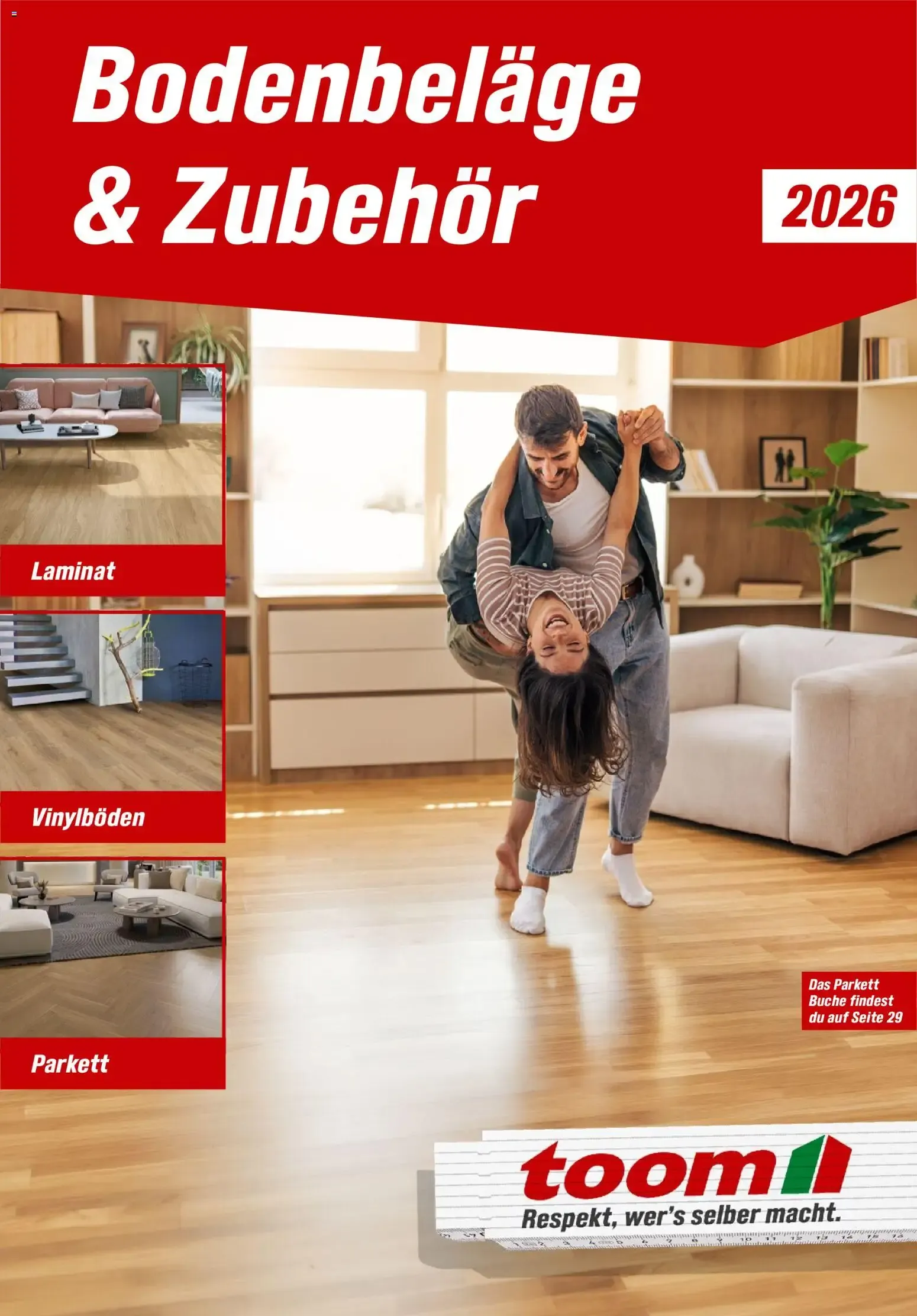 Toom Baumarkt Bodenbeläge & Zubehör (ab 01.01.2026) zum Blättern von 1. Januar bis 31. Dezember 2026 - Prospekt seite 1
