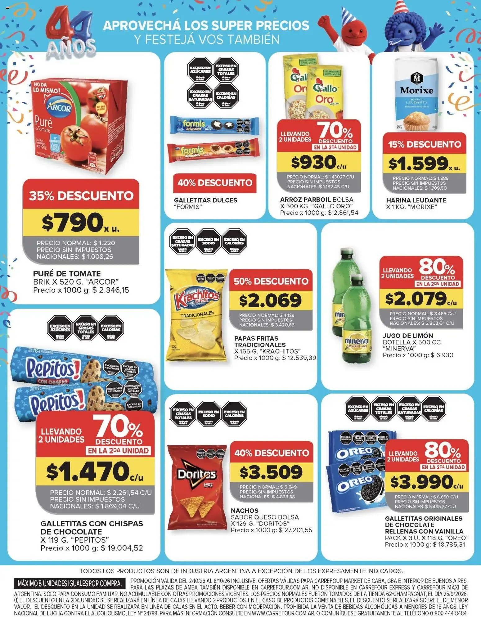 Ofertas de Carrefour Ofertas || del 02/10/2026 - 08/10/2026 || Promociones 2 de octubre al 8 de octubre 2026 - Página 46 del catálogo