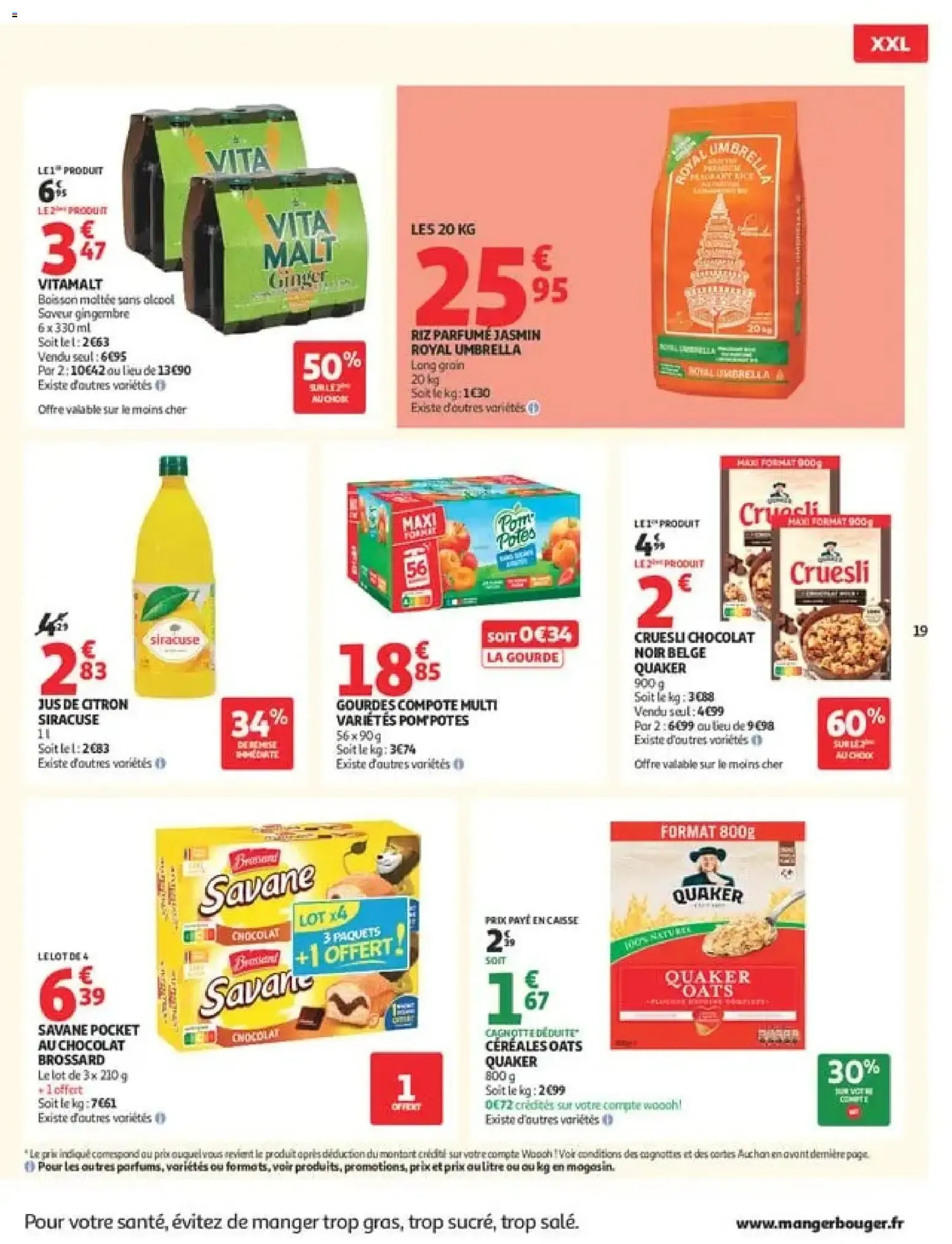 Auchan Promos XXL, rentrée à partir du 21/07/2026 - promo en ligne du 21 juillet au 2 août 2026 - Catalogue page 19