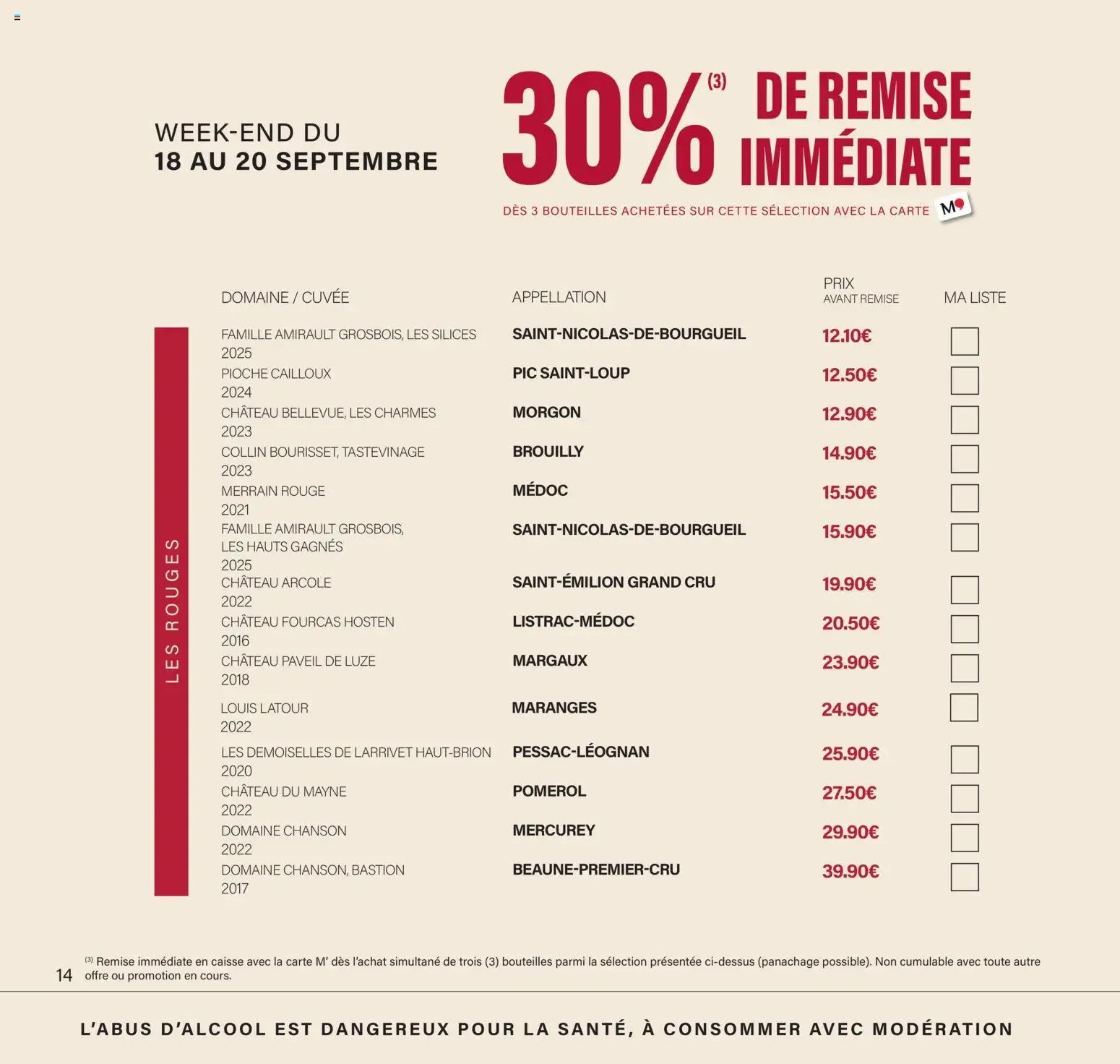 Monoprix - Calendrier des Offres du 11 septembre au 27 septembre 2026 - Catalogue page 14