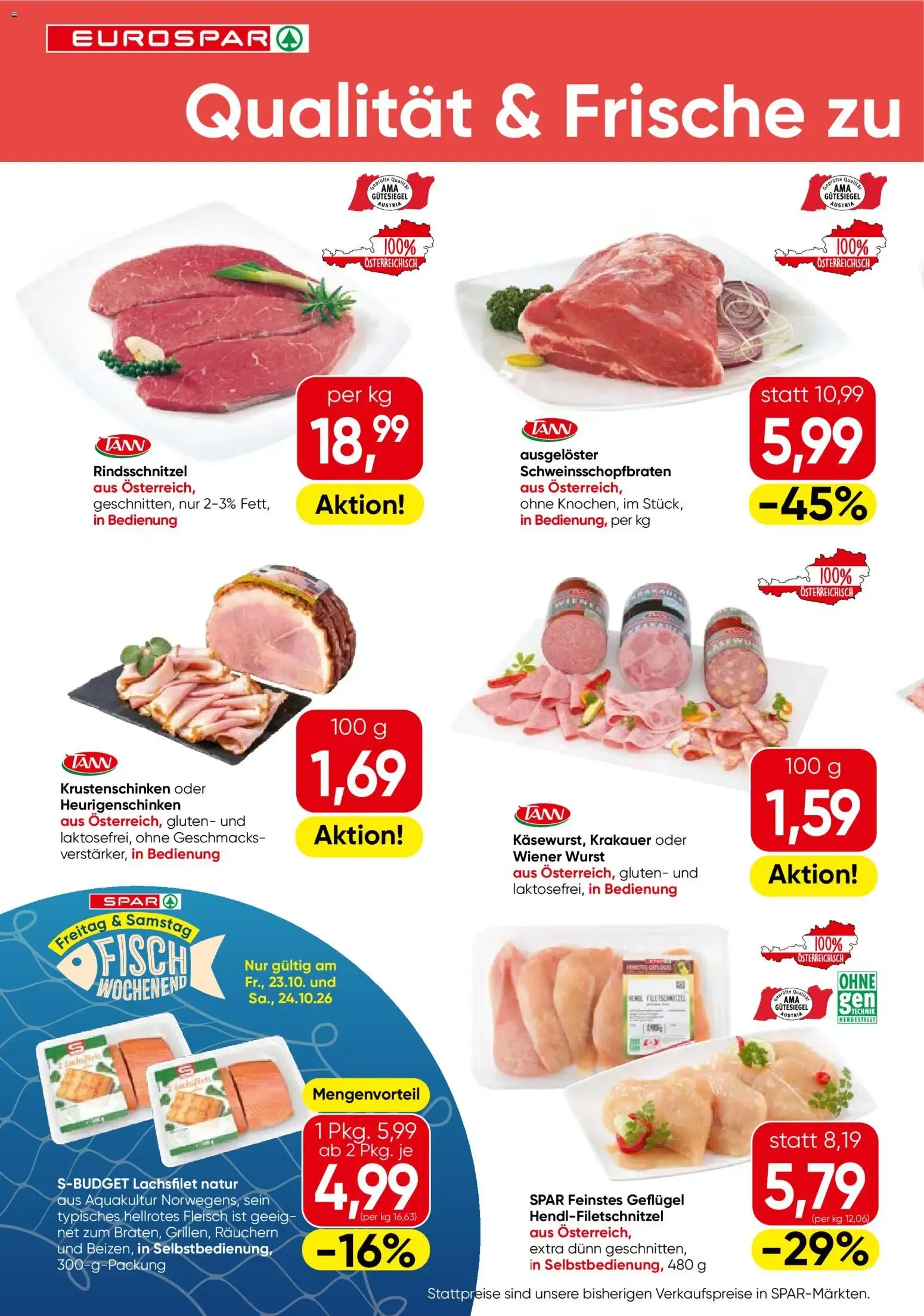 Eurospar Flugblatt von 22.10.2026 - Aktuelle Angebote von 22. Oktober bis 4. November 2026 - Flugblätt seite  2