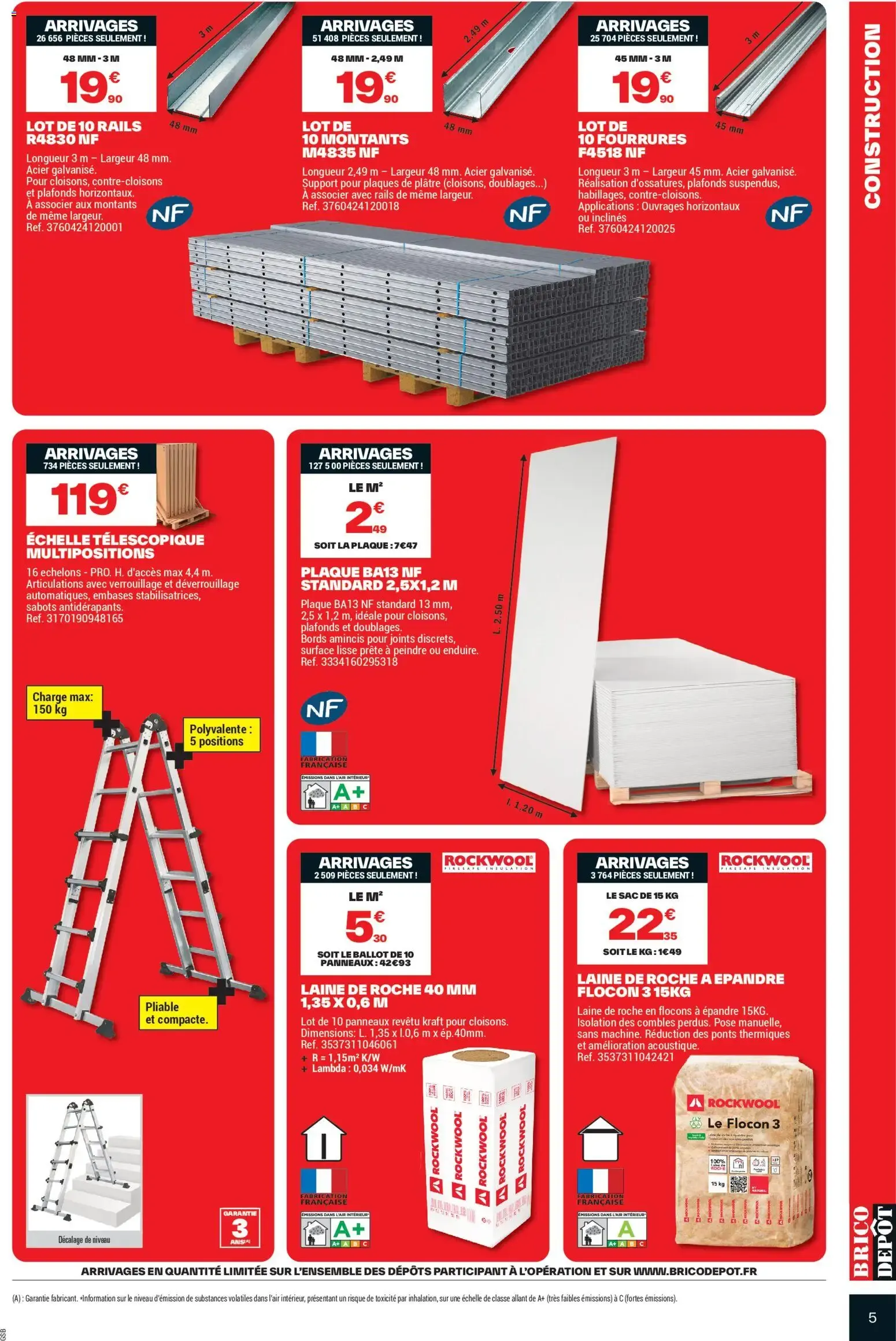 Brico Dépôt catalogue à partir du 21/08/2026 - promo en ligne du 21 août au 3 septembre 2026 - Catalogue page 5