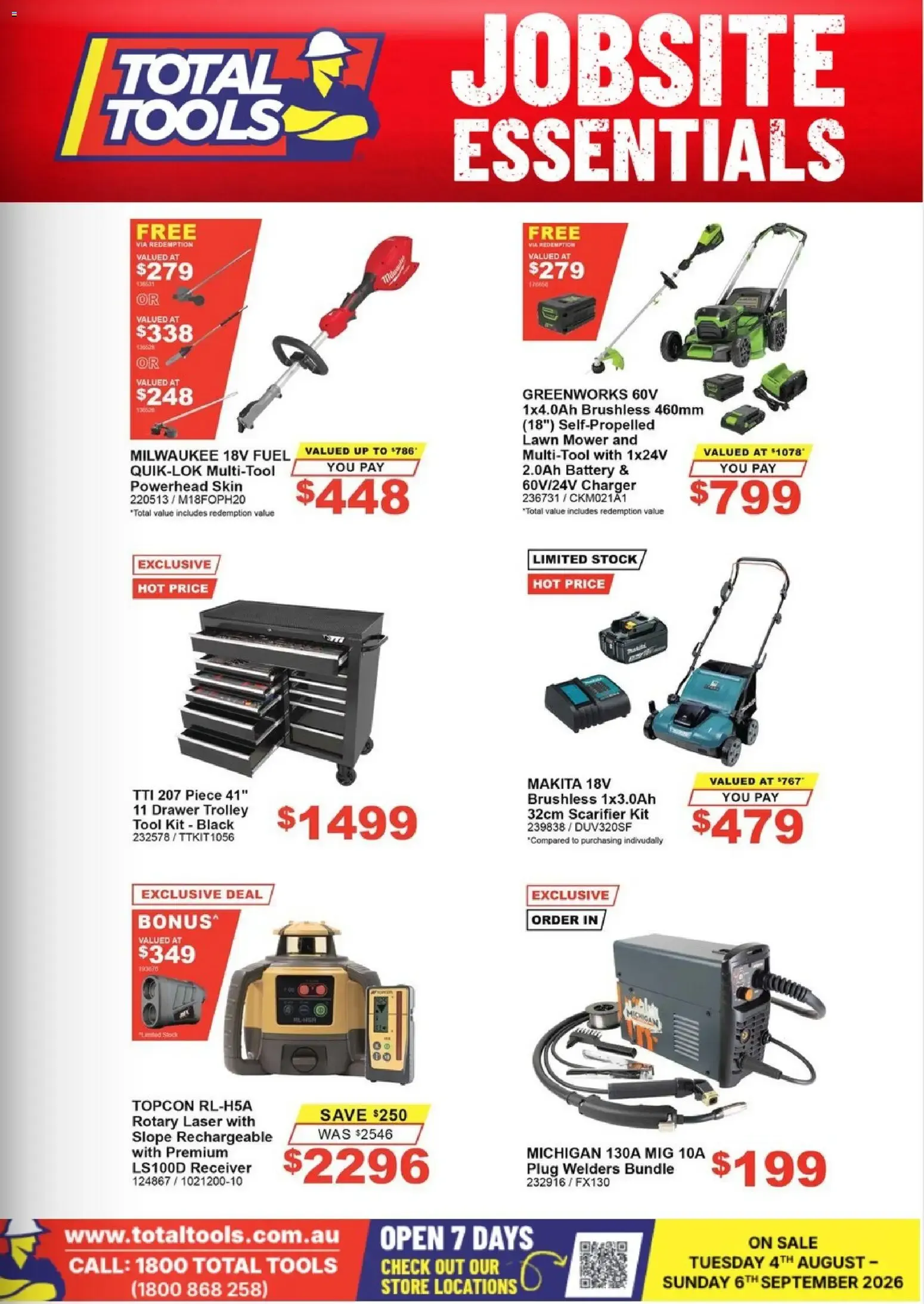 Total Tools Jobsite Essentials - Catalogue valid from 4 August to 6 September 2026 - page 23