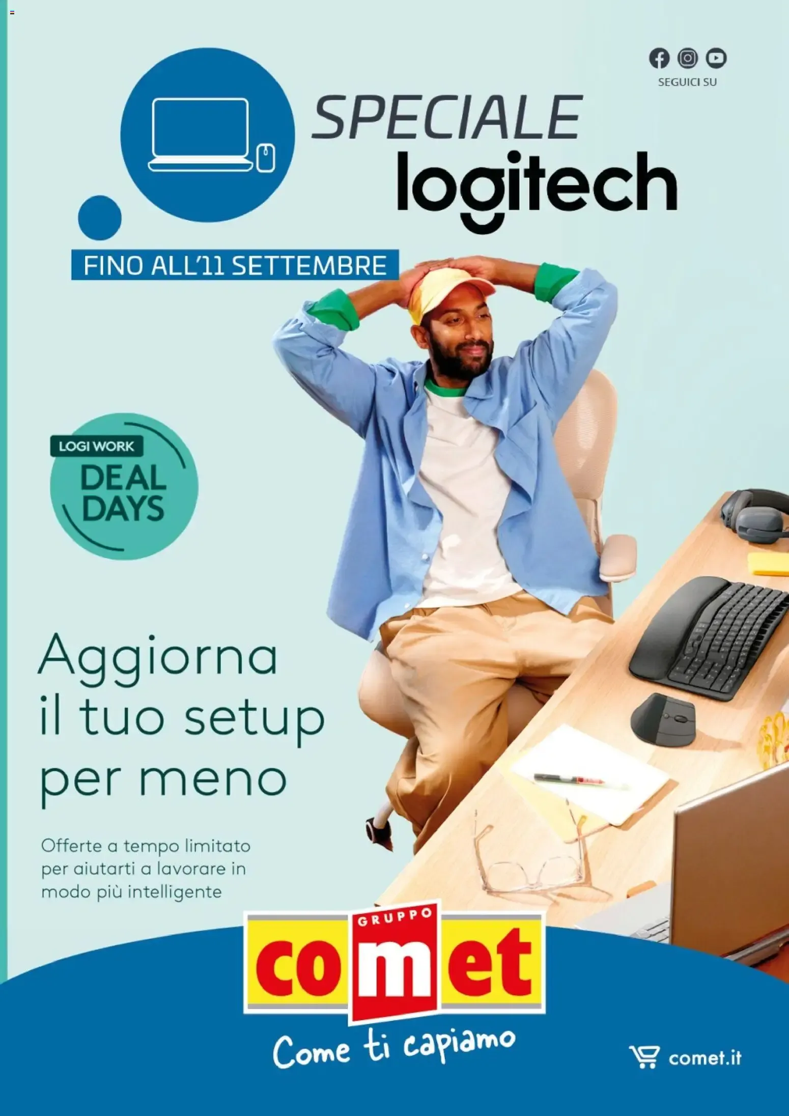 Nuovo Comet volantino Logitech dal 03/09/2026 > offerte anteprima 🛍️ da 3 settembre a 11 settembre di 2026 - Pagina del volantino 1