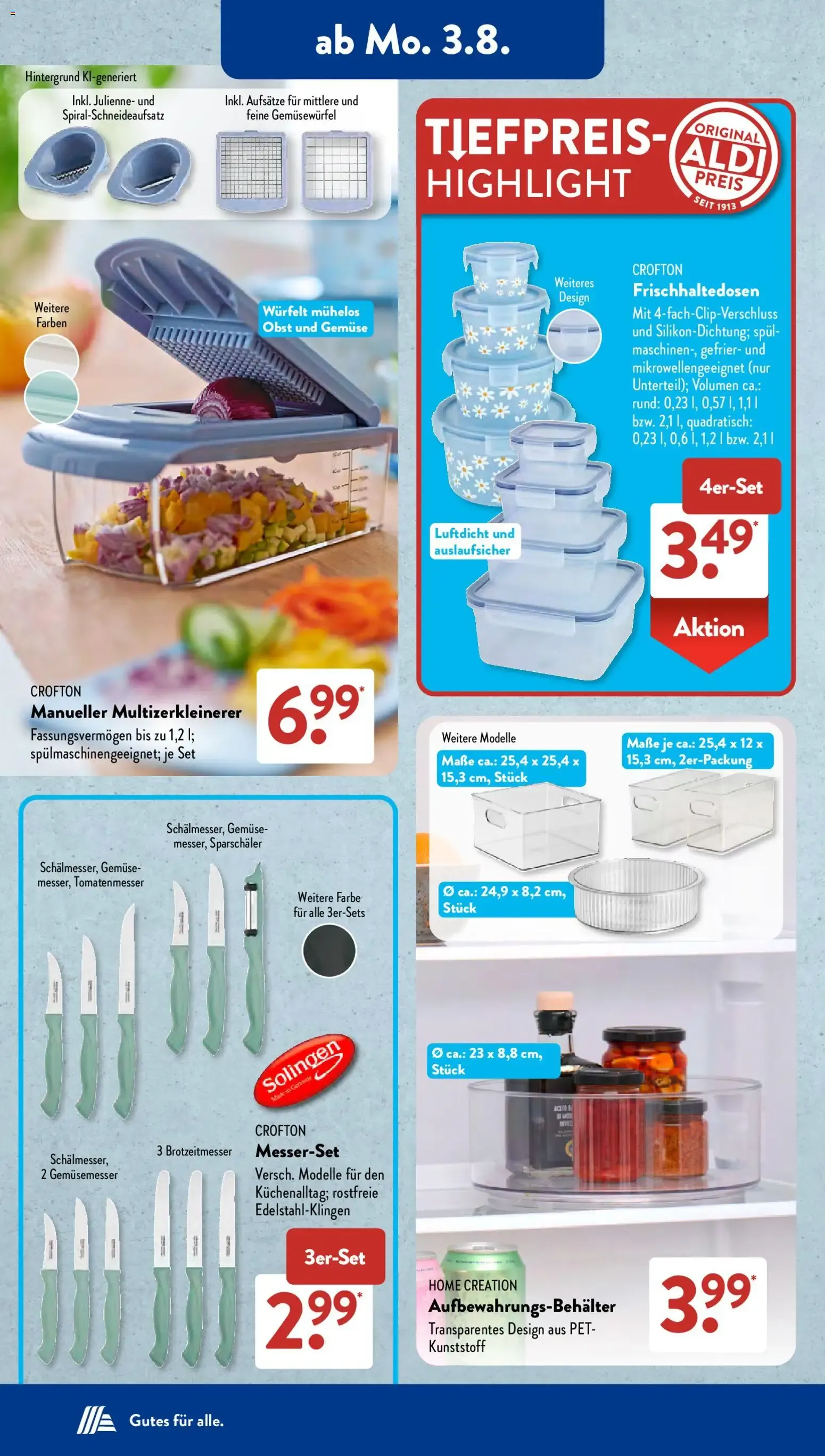 Aldi Süd Tiefpreis-Highlight von 3. August bis 8. August 2026 - Prospekt seite 2