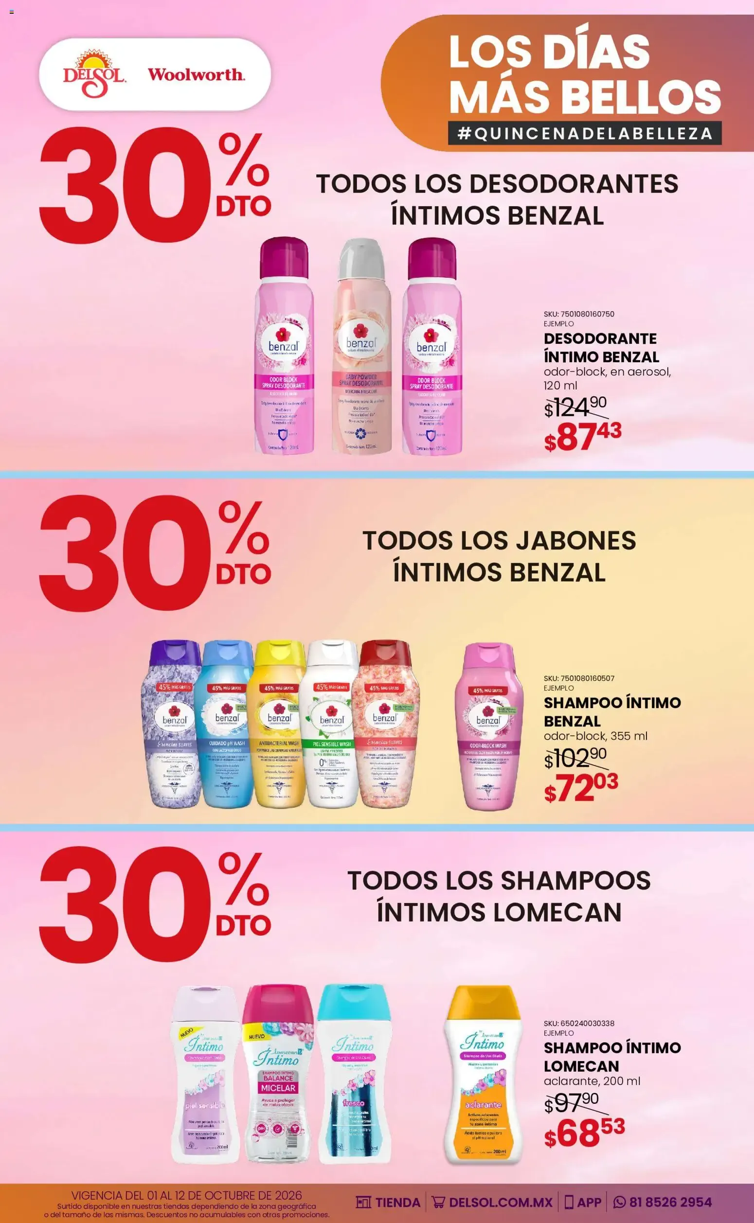 Catálogo de Del Sol y Woolworth catálogo Los días más bellos - Quincena Belleza (01/10/2026 - 12/10/2026) - catálogo en línea 1 de octubre al 12 de octubre 2026 - Pagina 23