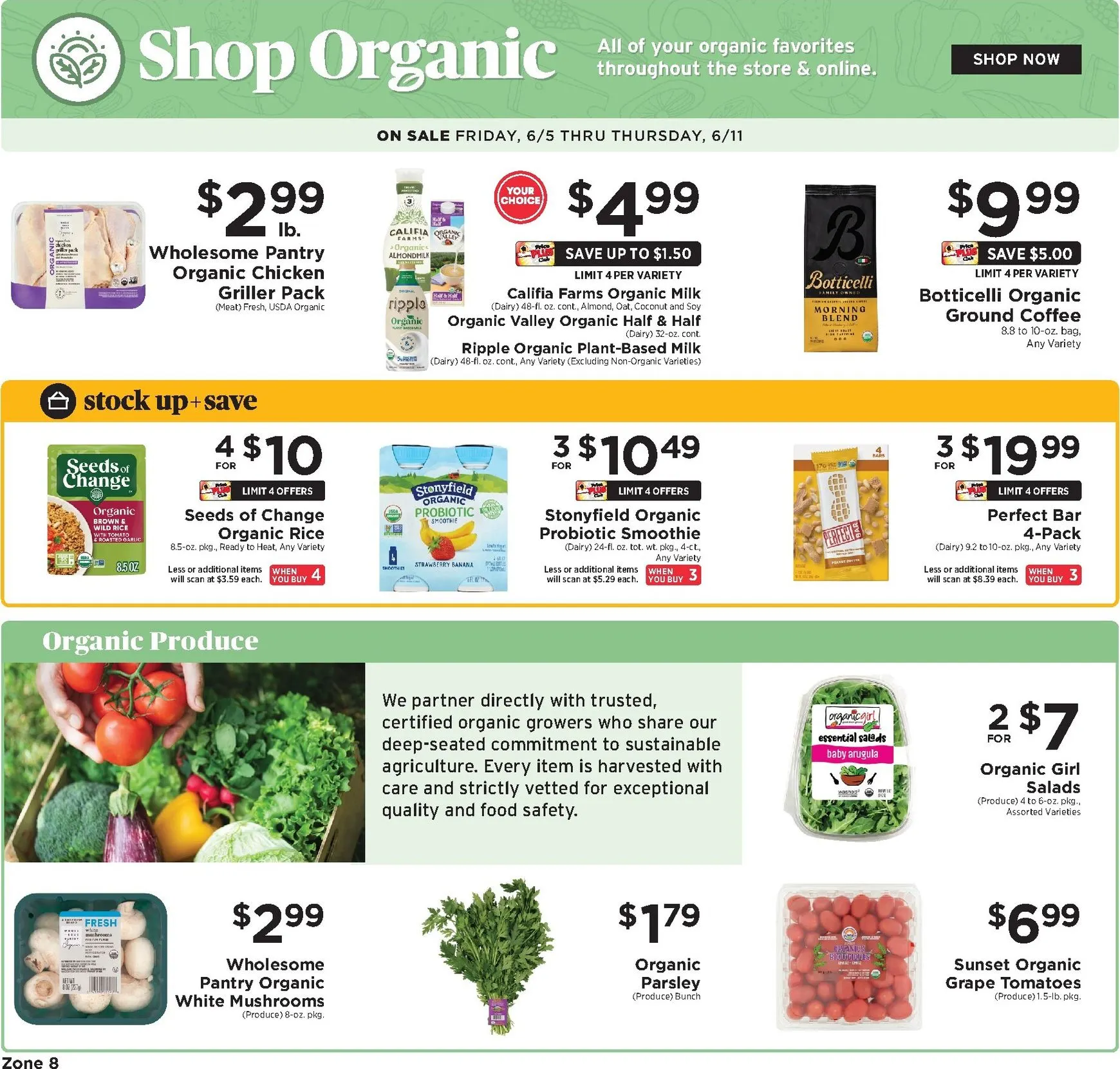 Weekly ad Current ShopRite - Shop Organic leaflet valid from Friday 06/05/2026 to Thursday 06/11/2026 from June 5 to June 11 2026 - Page 1