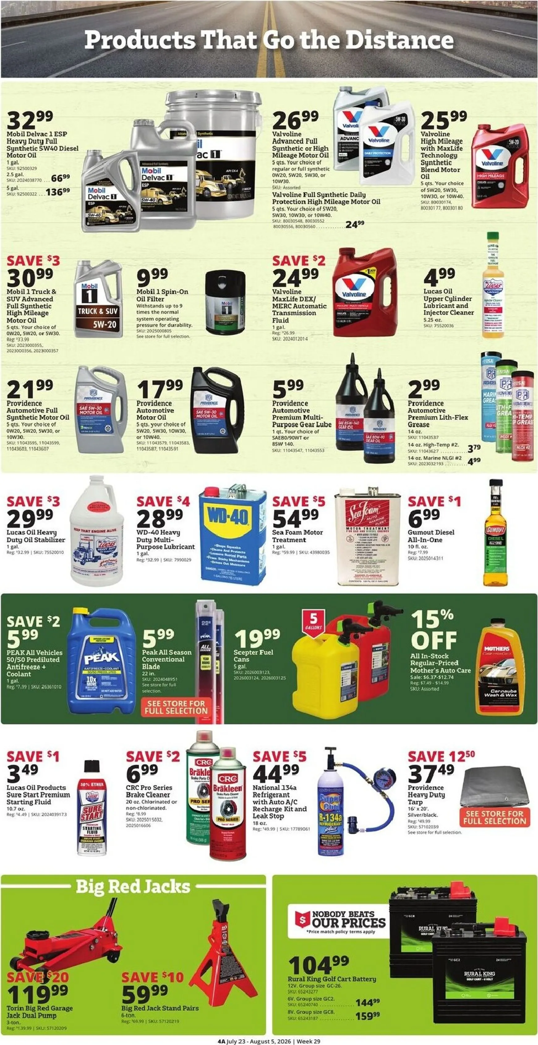 Weekly promotion Current Rural King leaflet valid from Thursday 07/23/2026 to Wednesday 08/05/2026 spanning from July 23 to August 5 2026 - Page 6 for Catalogue 365