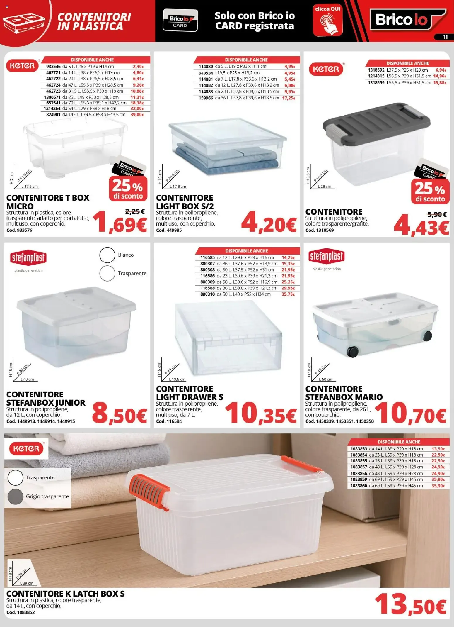 Nuovo Brico io volantino Sistemazione dal 20/08/2026 > offerte anteprima 🛍️ da 20 agosto a 27 settembre di 2026 - Pagina del volantino 11