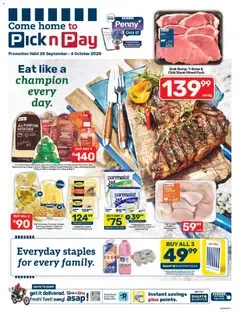 Pick n Pay Specials 28/09/2026 + Liquor catalogue this week from 28 September to 4 October 2026 - Catalogue Page 1