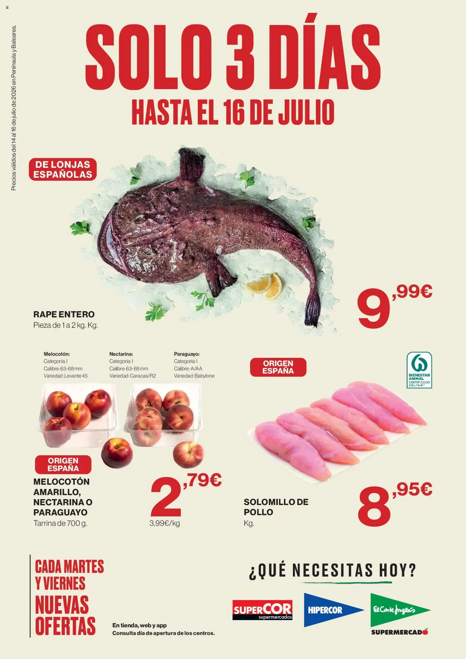 Catálogo de Supercor Península y Baleares 14/07/2026 - 16/07/2026 14 de julio al 16 de julio 2026 - Página 1