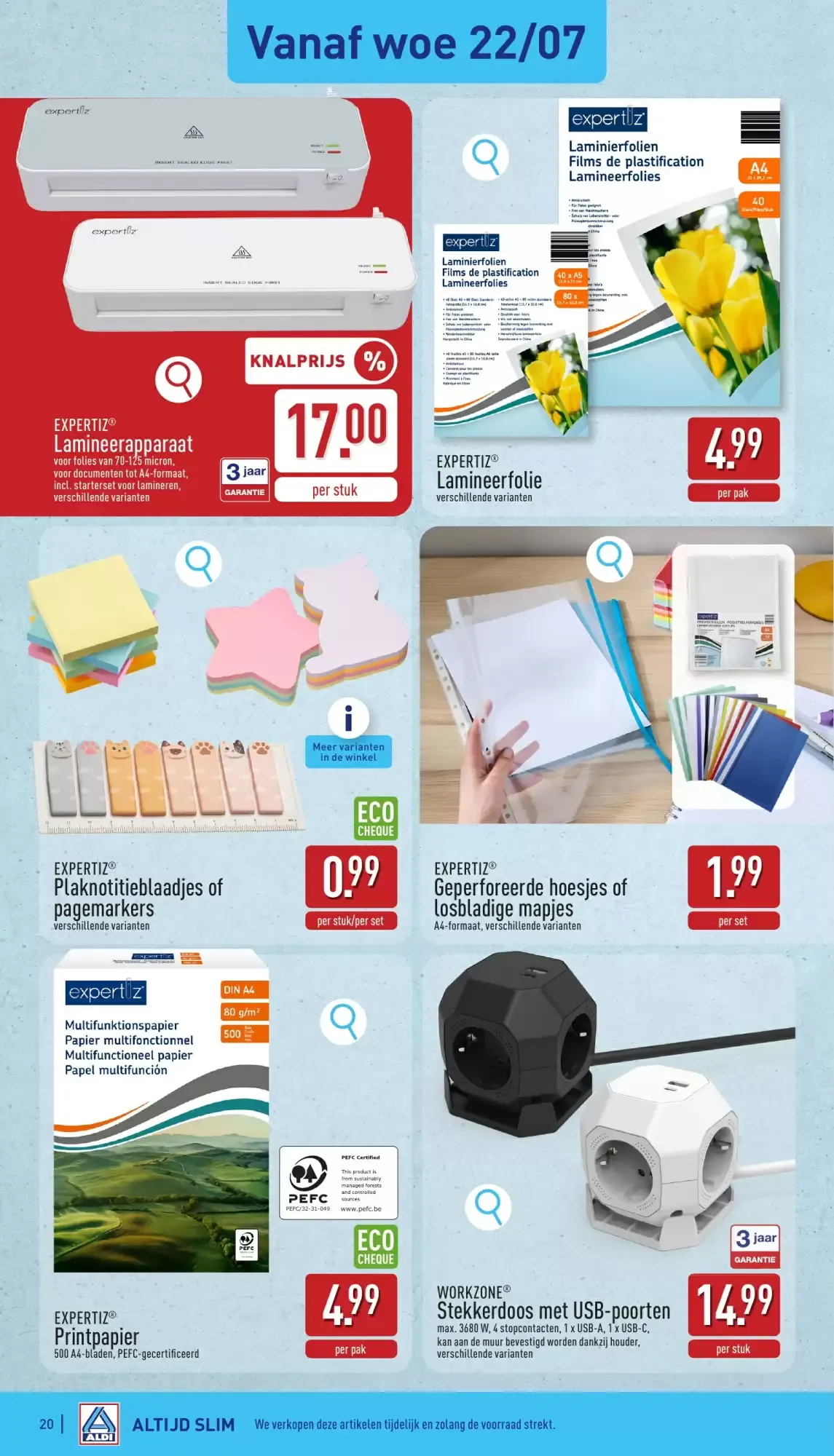 Aldi folder van 20/07 t.e.m. 25/07 van 20 juli tot 25 juli 2026 - folder pagina 20