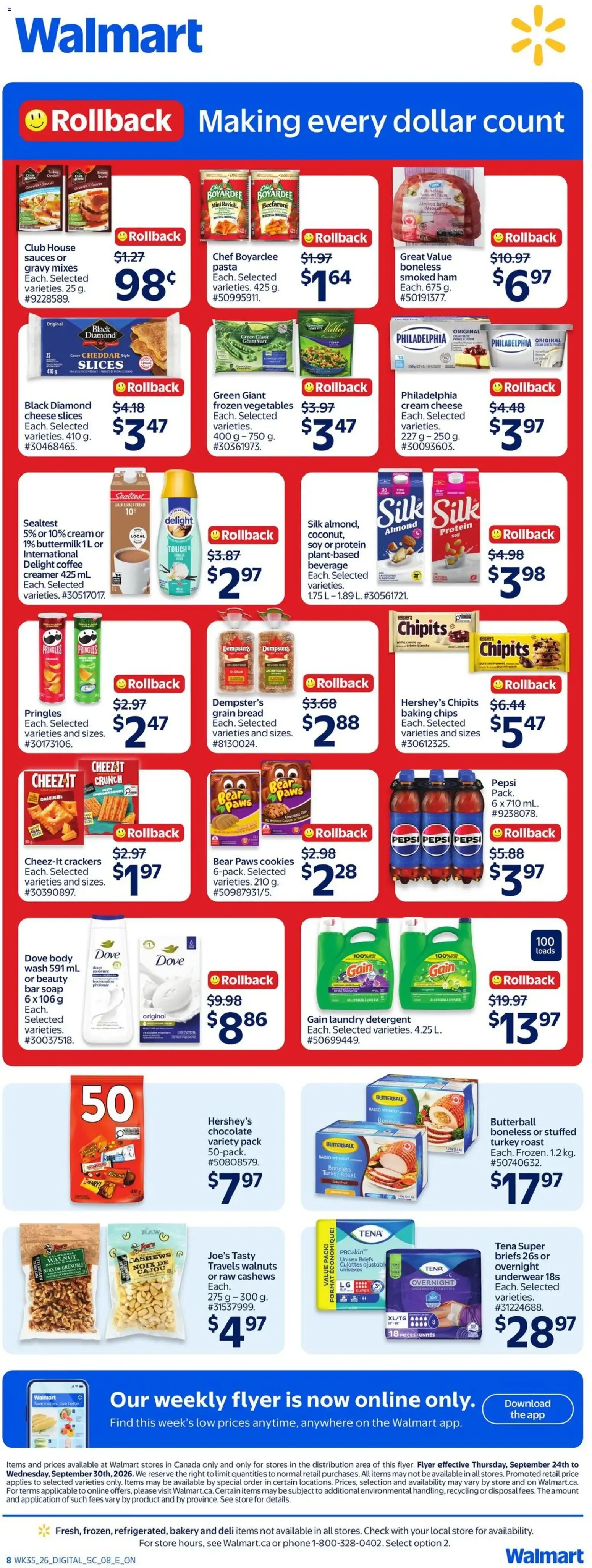 Walmart weekly flyer from Sep 24, 2026 > weekly specials & deals from September 24 to September 30 2026 - flyer page 2