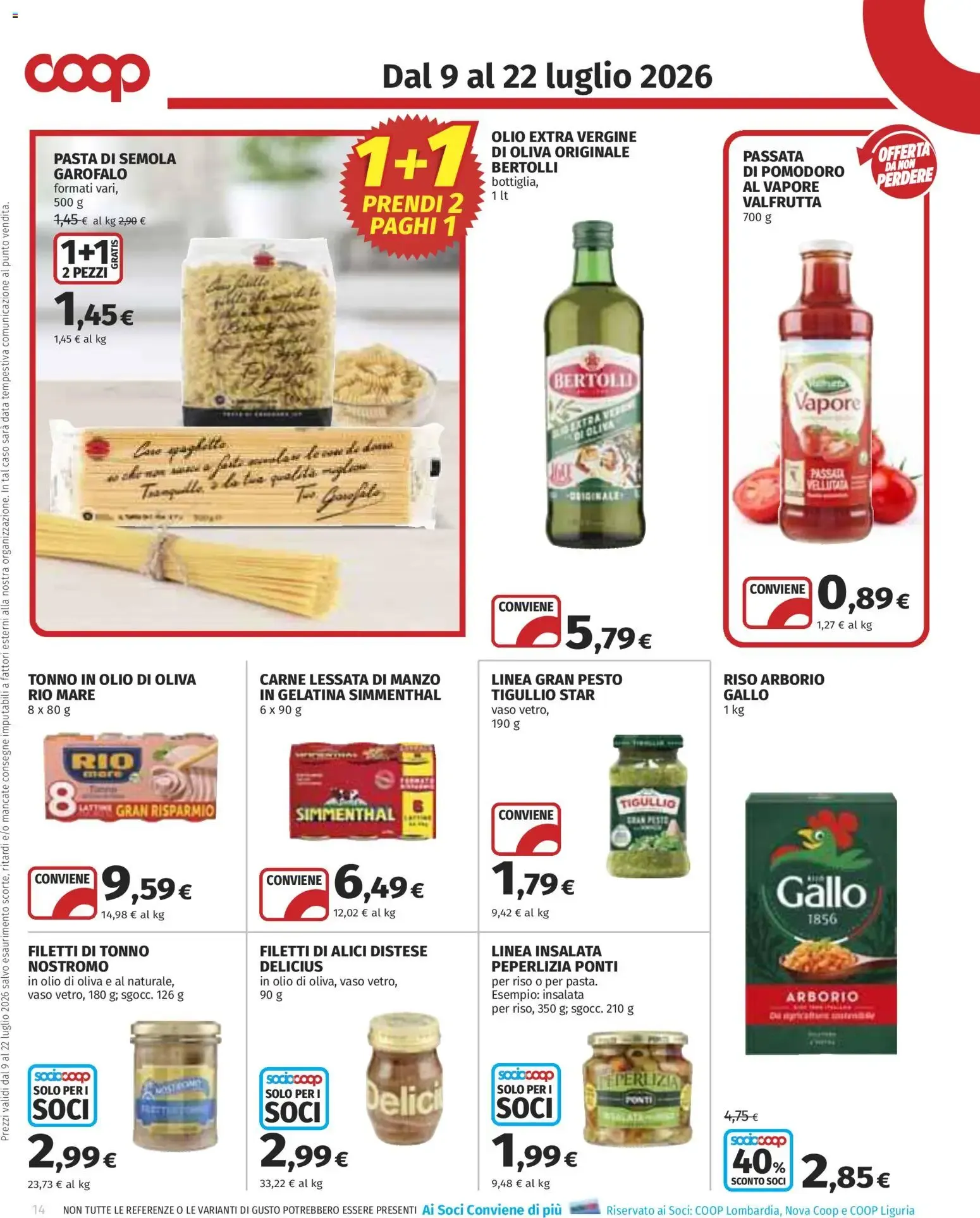 COOP Extra Offerte da 9 luglio a 22 luglio di 2026 - Pagina del volantino 14