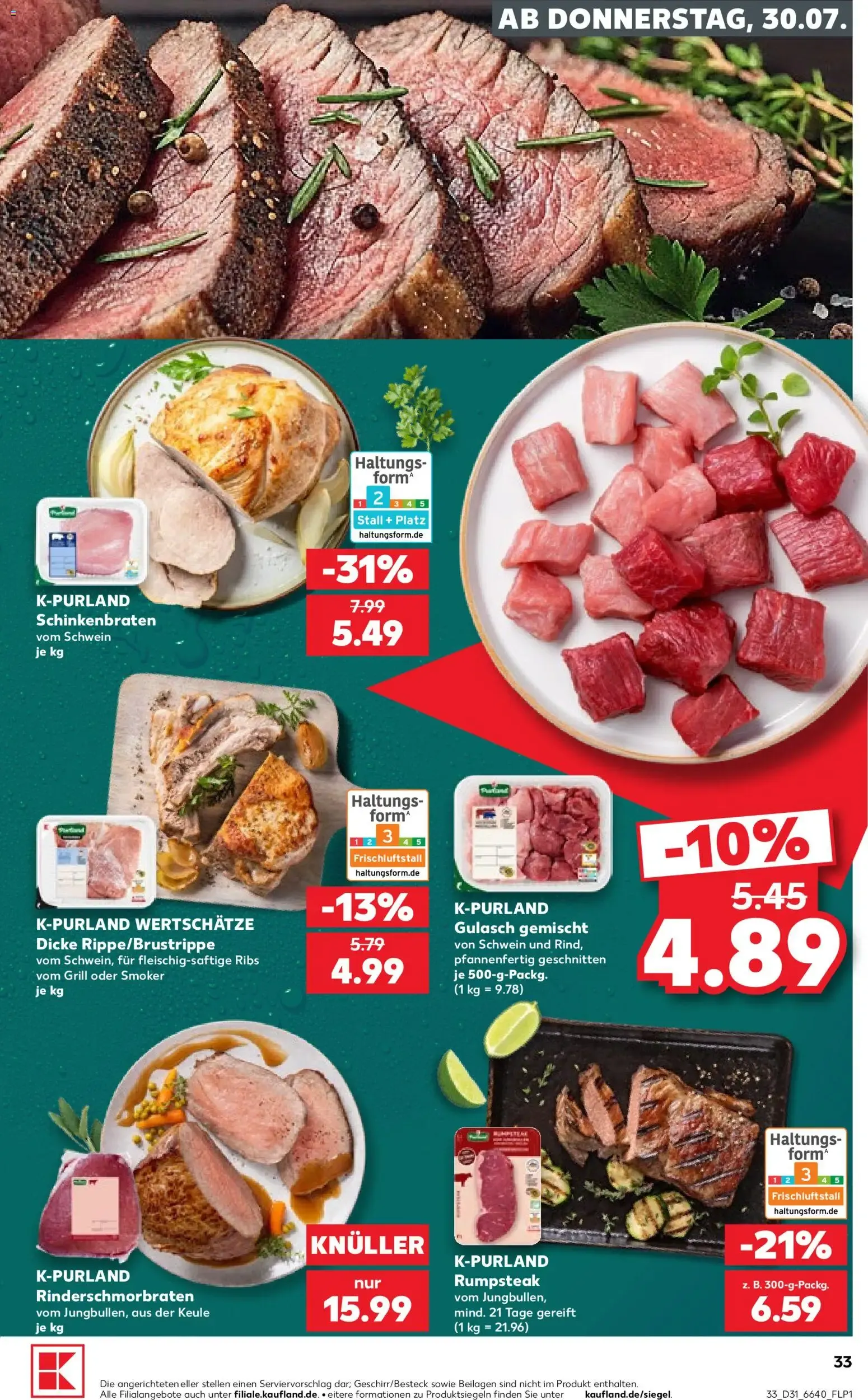 Prospekt Kaufland ab 30.07.2026 » Angebote Online zum Blättern von 30. Juli bis 5. August 2026 - Prospekt seite 33