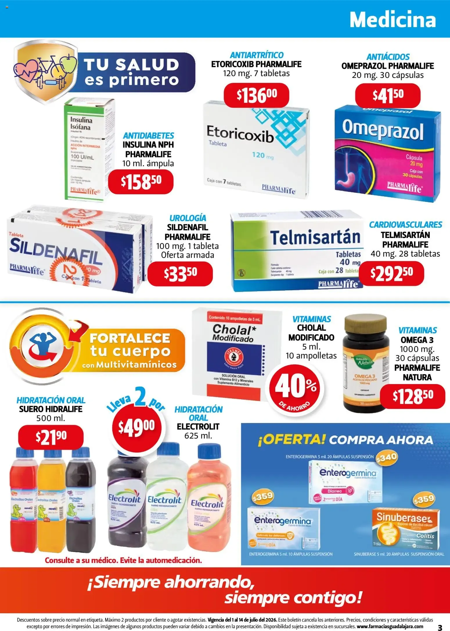 Catálogo de Farmacia Guadalajara catálogo (01/07/2026 - 14/07/2026) - catálogo en línea 1 de julio al 14 de julio 2026 - Pagina 3