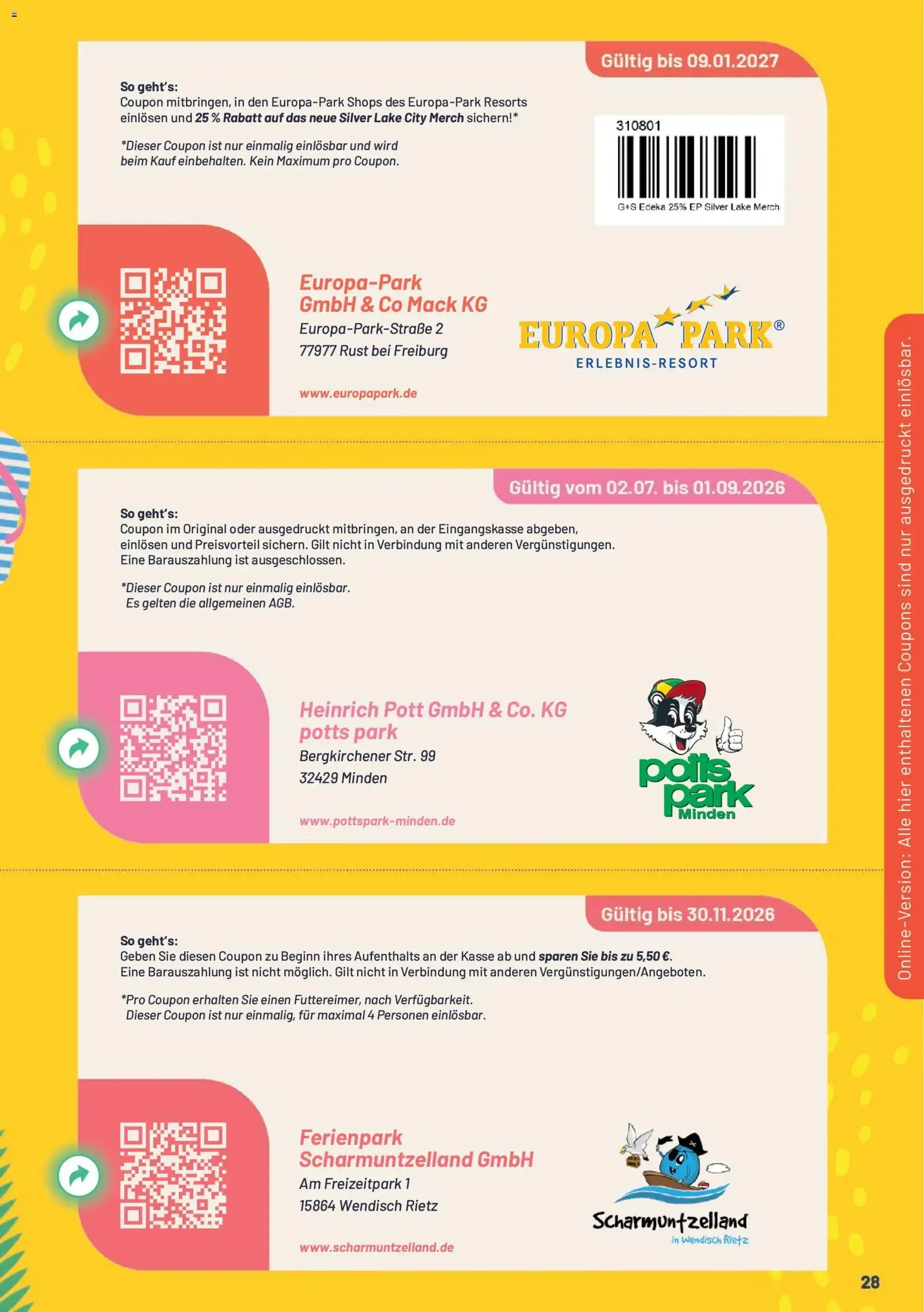 E center Prospekt Super Sommer Spar-Pass 2026 (ab 16.06.2026) zum Blättern von 16. Juni bis 31. August 2026 - Prospekt seite 29