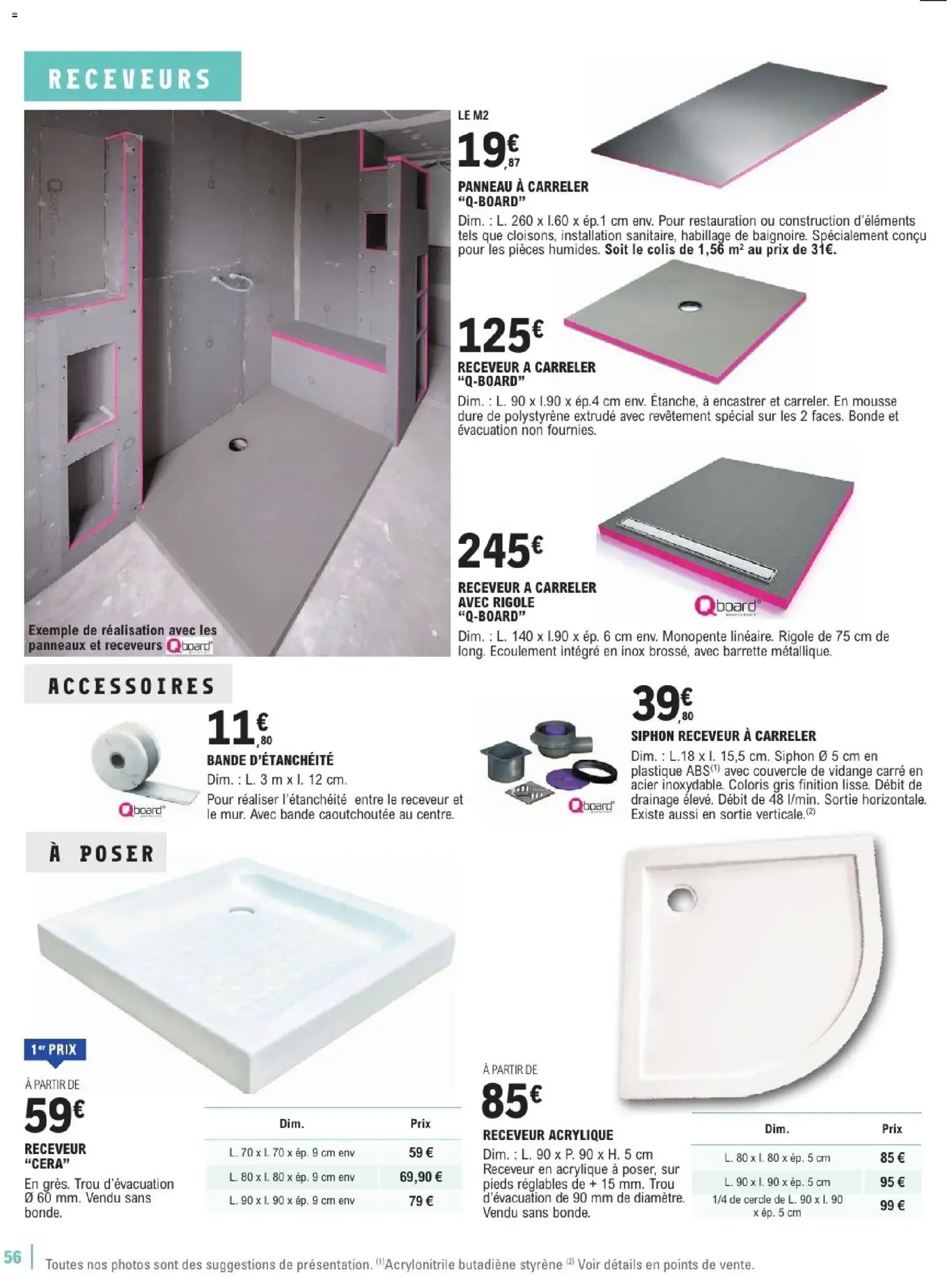 Brico E.Leclerc - Guide aménagement intérieur à partir du 06/01/2026 - promo en ligne du 6 janvier au 7 février 2026 - Catalogue page 56