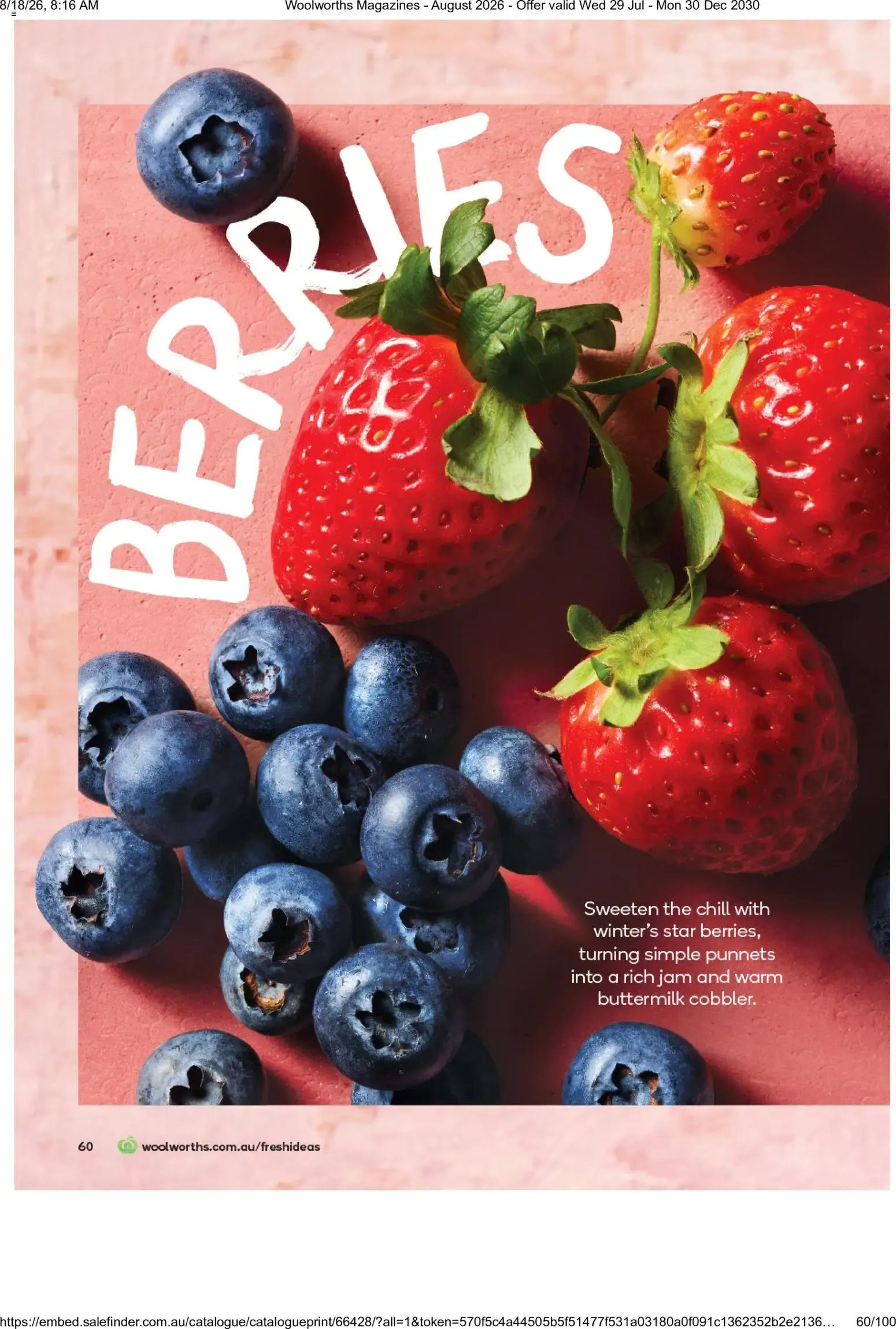 Woolworths Fresh Ideas - August 2026 - Catalogue valid from 29 July to 30 December 2030 - page 60