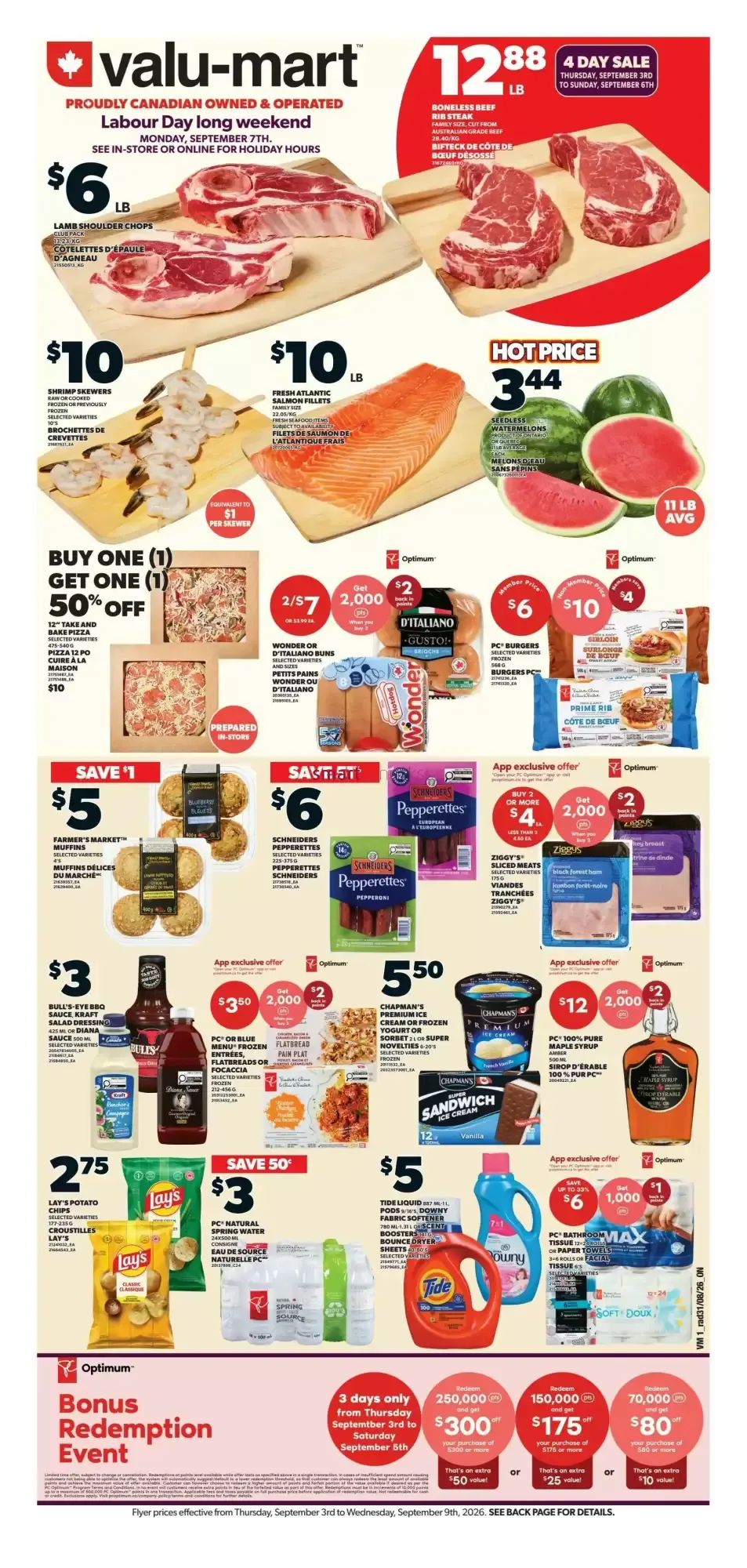 Valu-mart Flyer from September 3 to September 9 2026 - flyer page 1