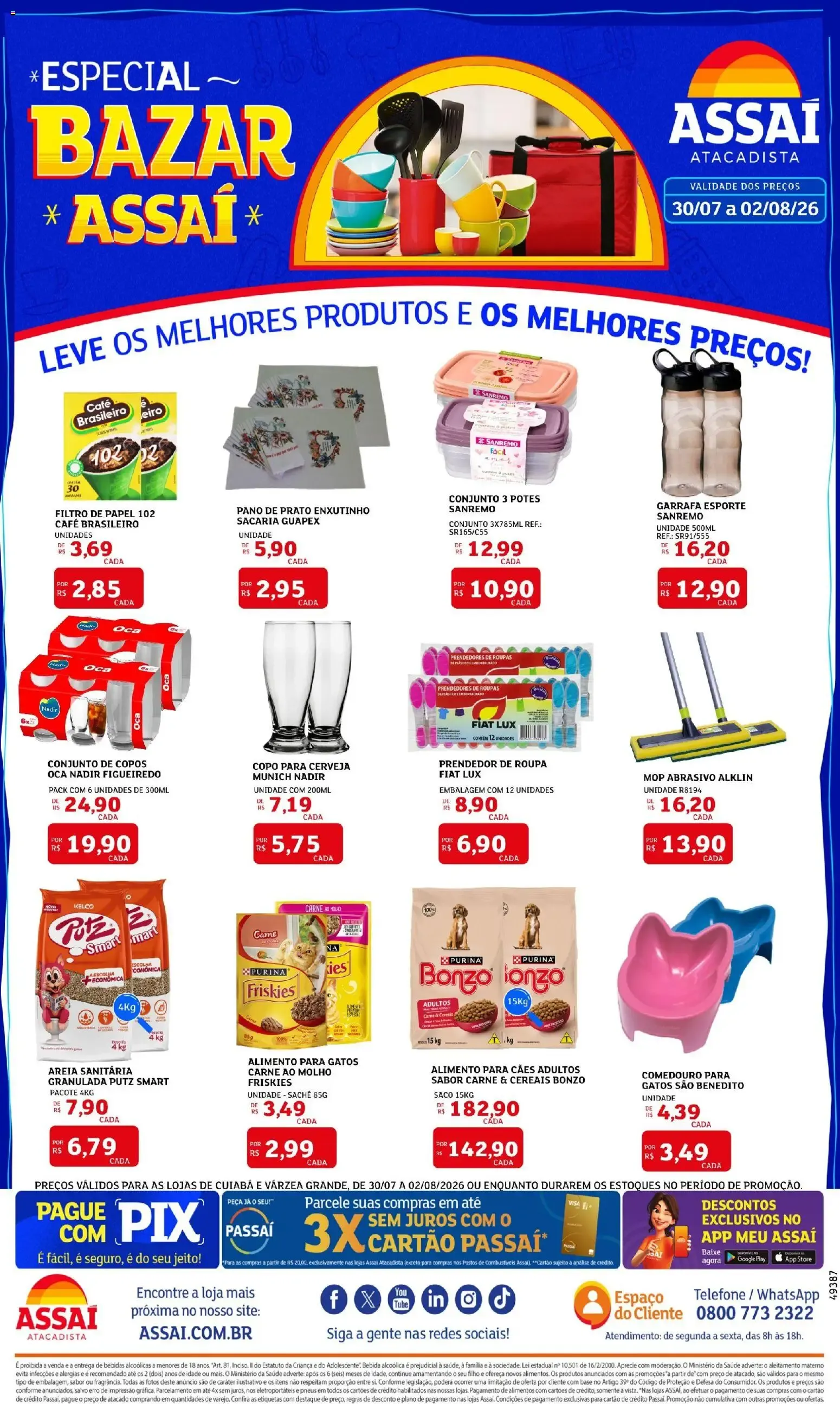 Encarte de ESPECIAL - BAZAR ASSAÍ 30 de julho até 2 de agosto 2026 - Pagina 1