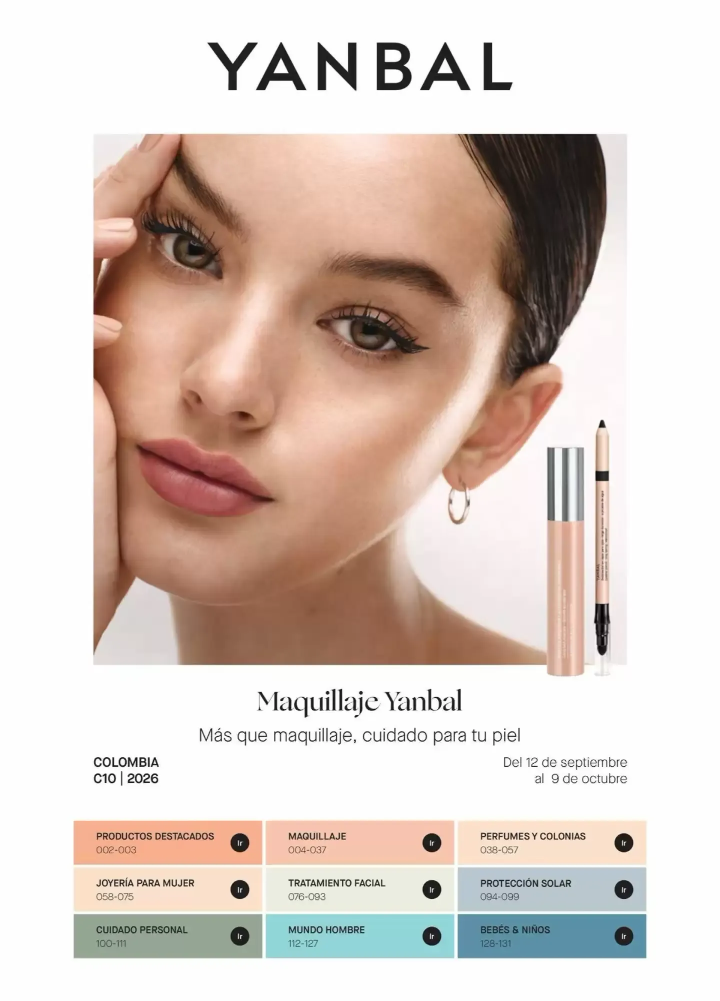 Catalogo de Maquillaje Yanbal 12 de septiembre al 9 de octubre 2026 - Pag 1