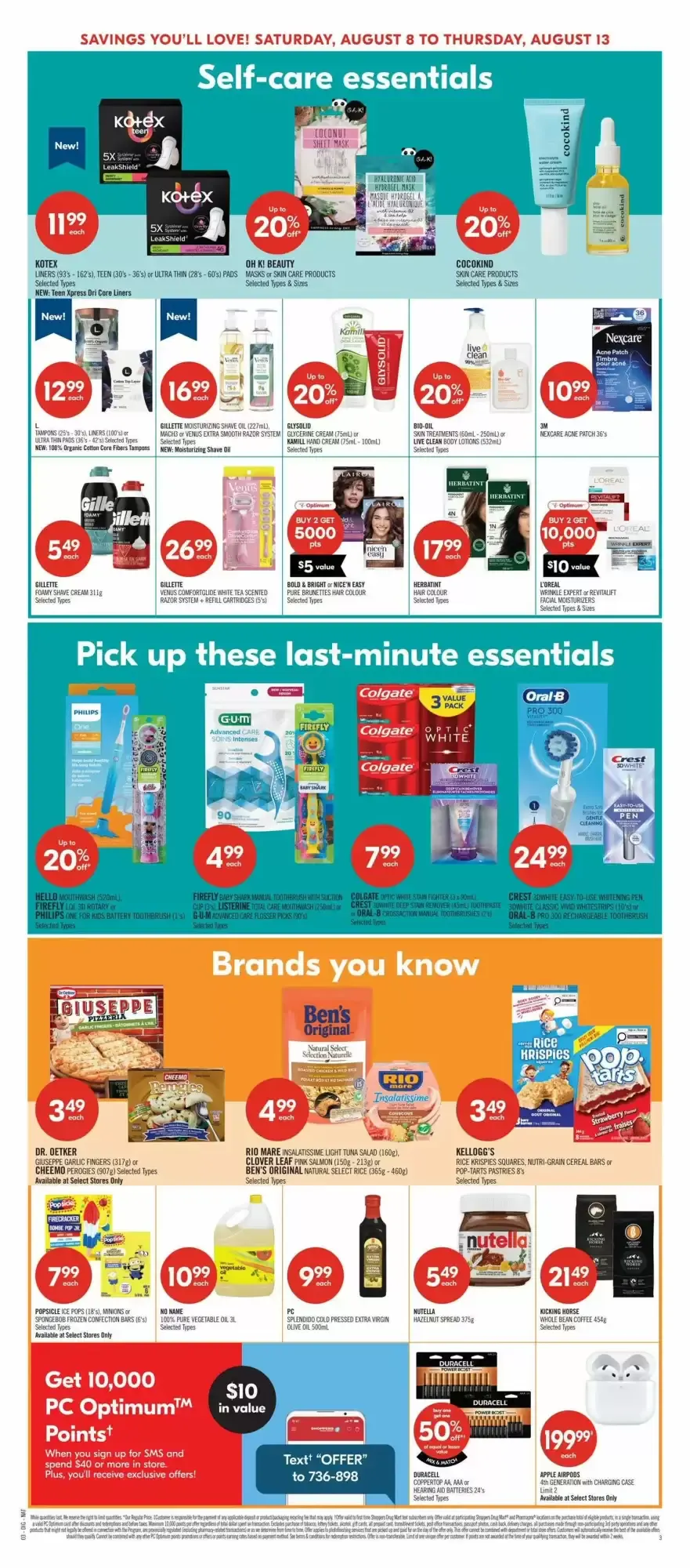 Shoppers Drug Mart flyer week 32 from August 8 to August 13 2026 - flyer page 19