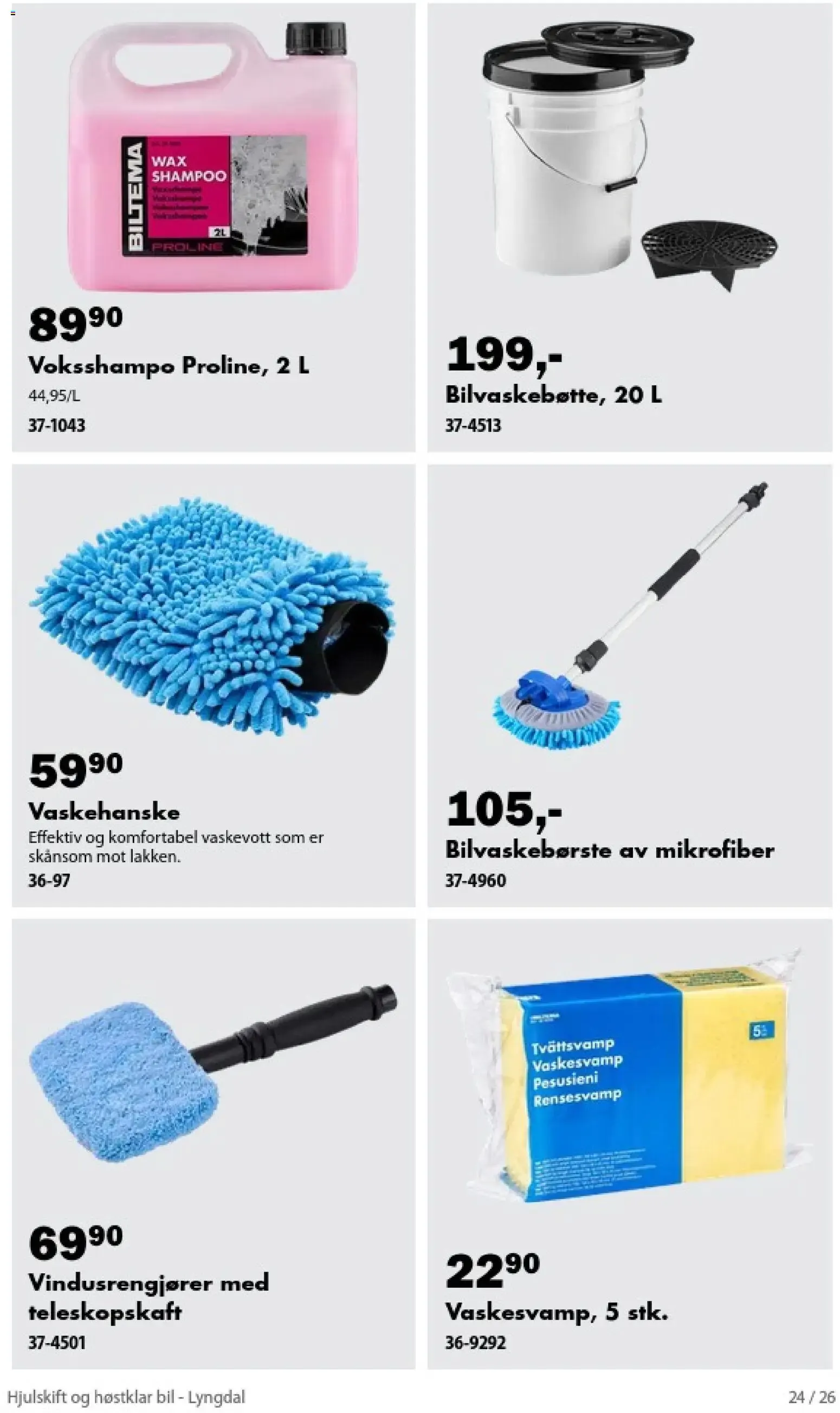 Biltema kundeavis Hjulskift og høstklar bil - National (06/09/2026 - 30/10/2026) - Kundeavis og tilbud fra 6. september til 30. oktober 2026 - kundeavisside 24