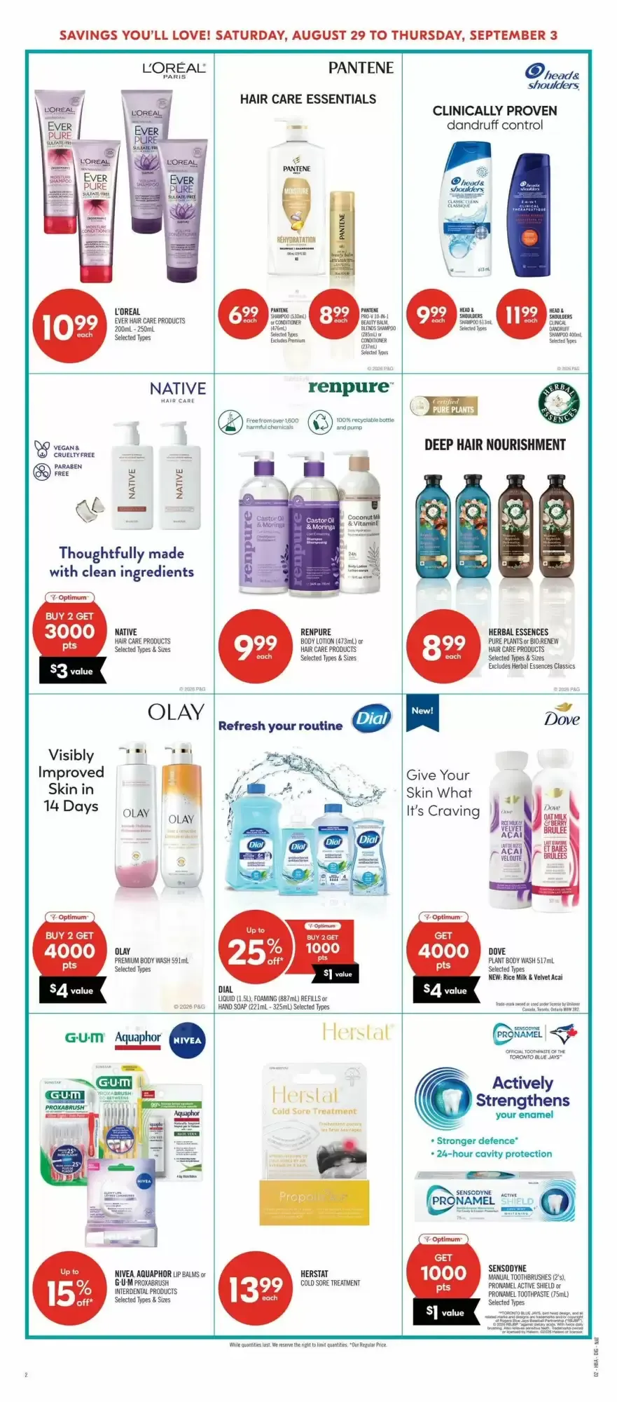 Shoppers Drug Mart flyer week 35 from August 29 to September 3 2026 - flyer page 16