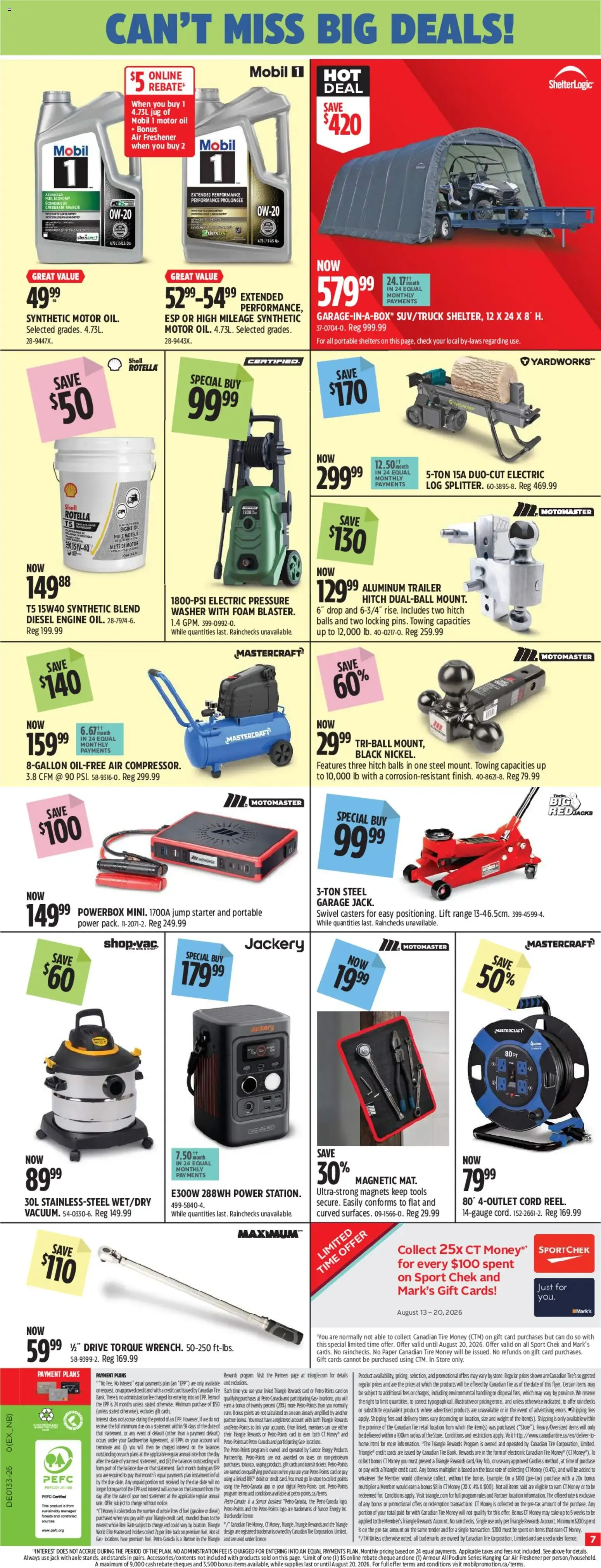 Canadian Tire flyer - Back To Class Big Red from Aug 13, 2026 > weekly specials & deals from August 13 to August 20 2026 - flyer page 9