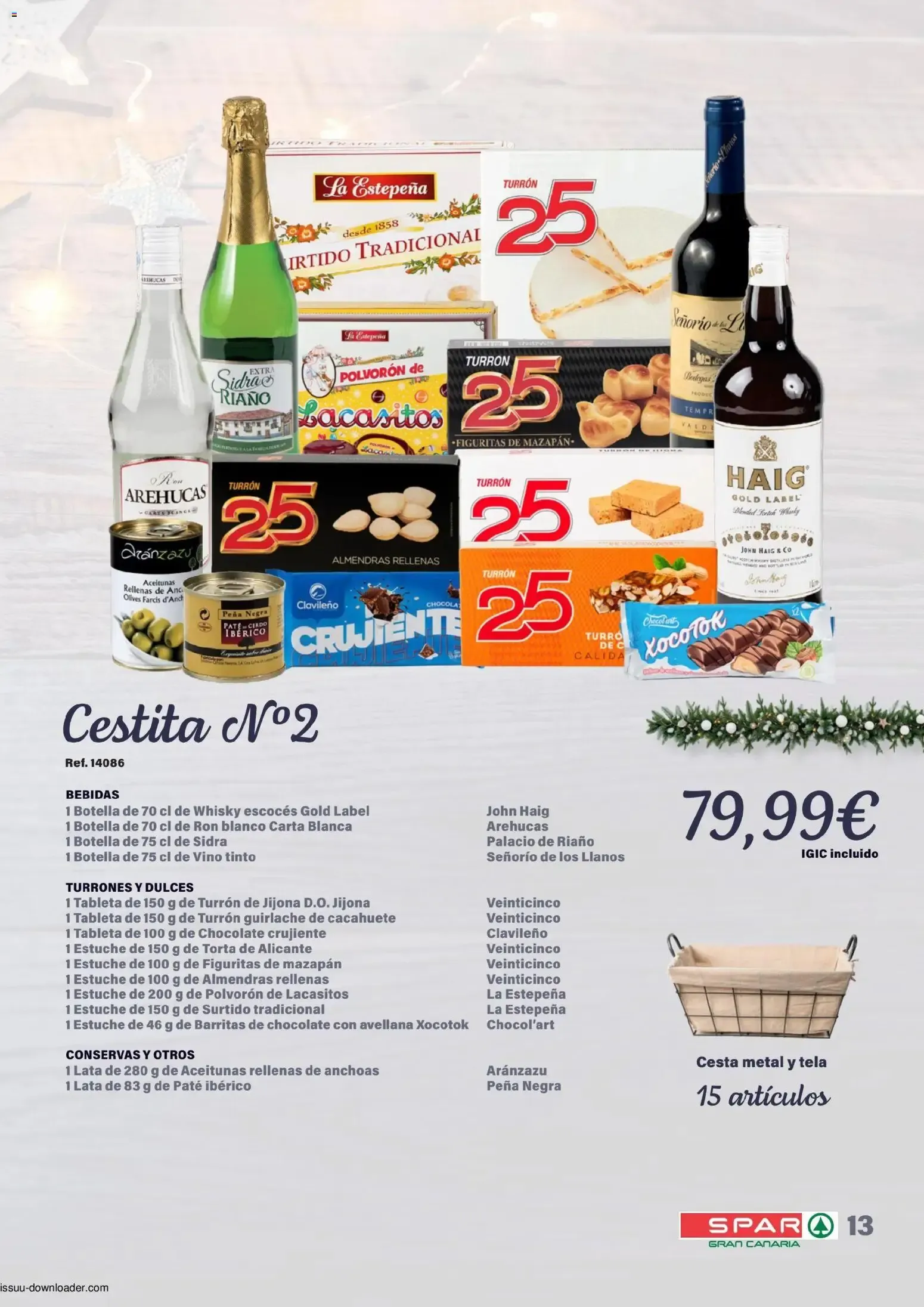 Catálogo de Spar Cestas y Lotes 30/10/2026 - 07/01/2027 30 de octubre al 7 de enero 2027 - Página 13