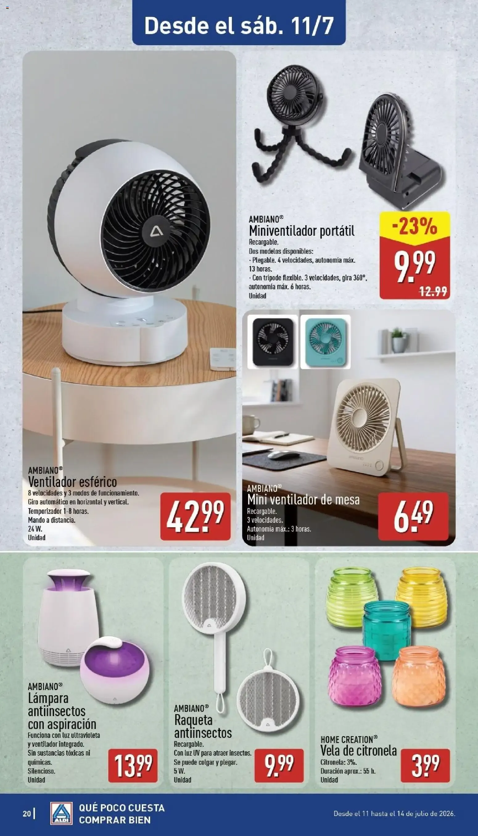 Catálogo de Aldi: Un Baño de Frescura al Mejor Precio 6 de julio al 12 de julio 2026 - Página 20