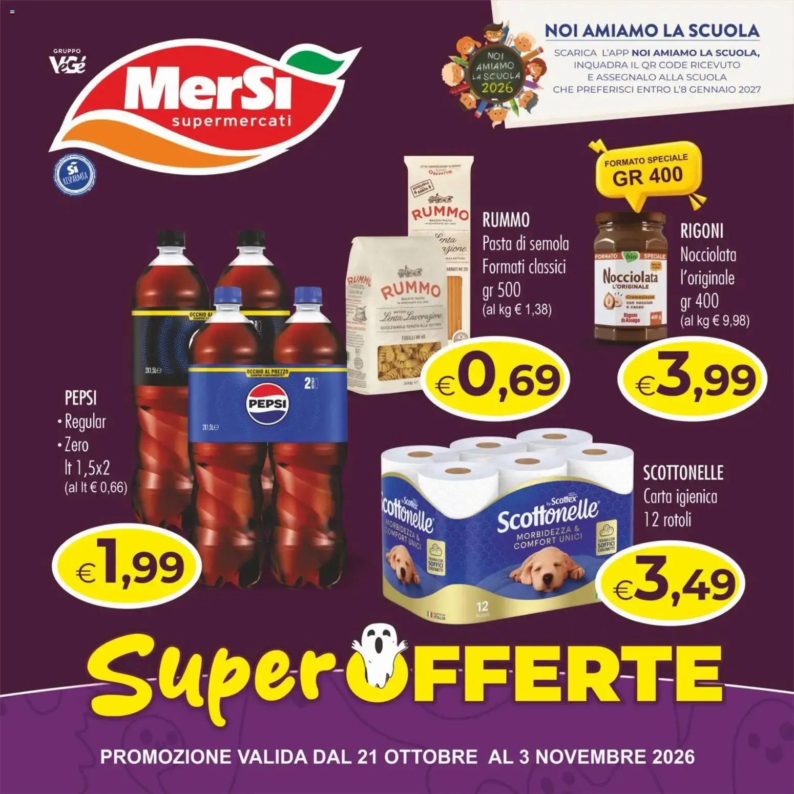 MerSi Supermercati volantino dal 21/10/2026 - online Offerte da 21 ottobre a 3 novembre di 2026 - Pagina del volantino 1
