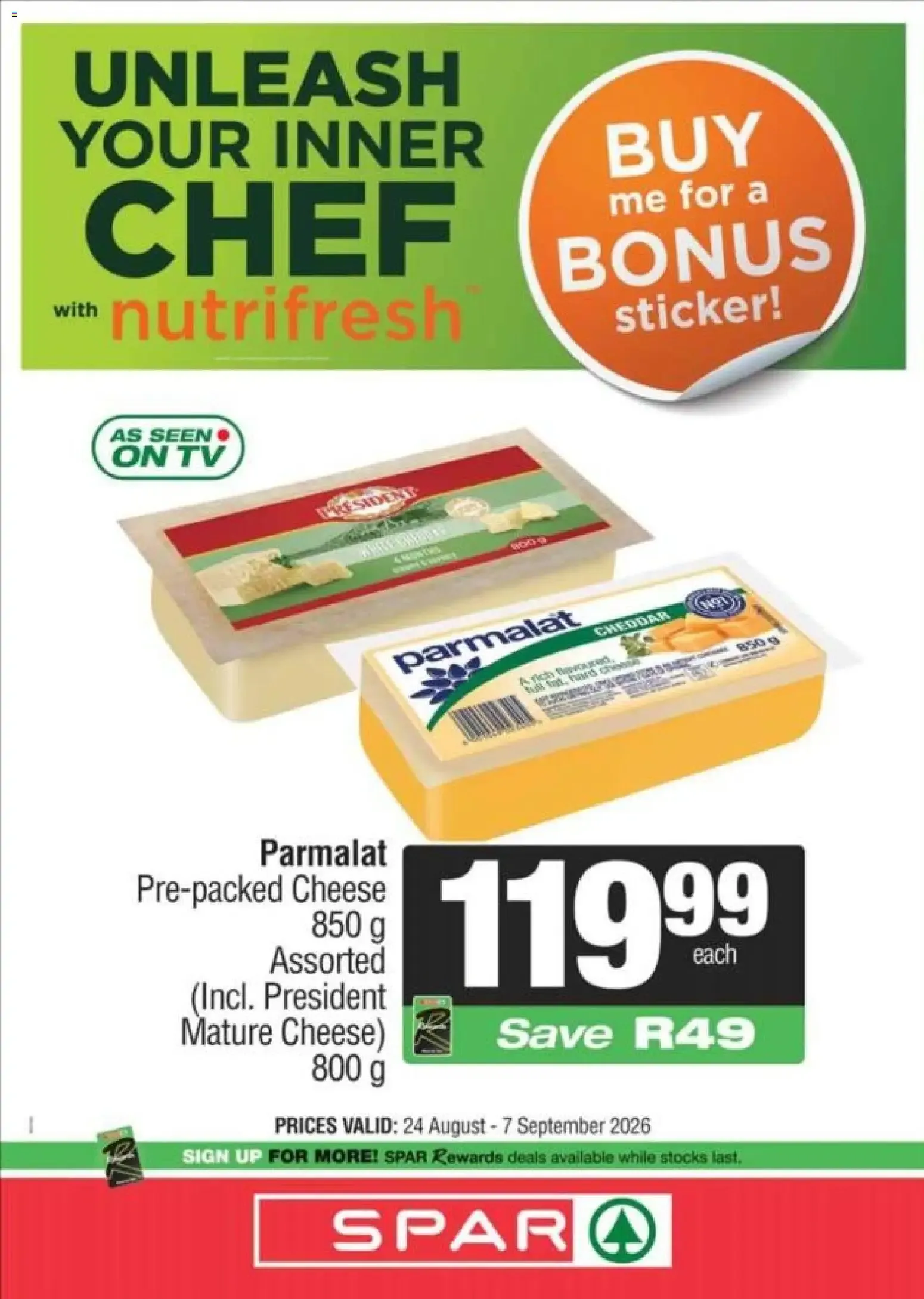 SPAR - Unleash Your Inner Chef with Nutrifresh from 24 August to 7 September 2026 - Catalogue Page 7
