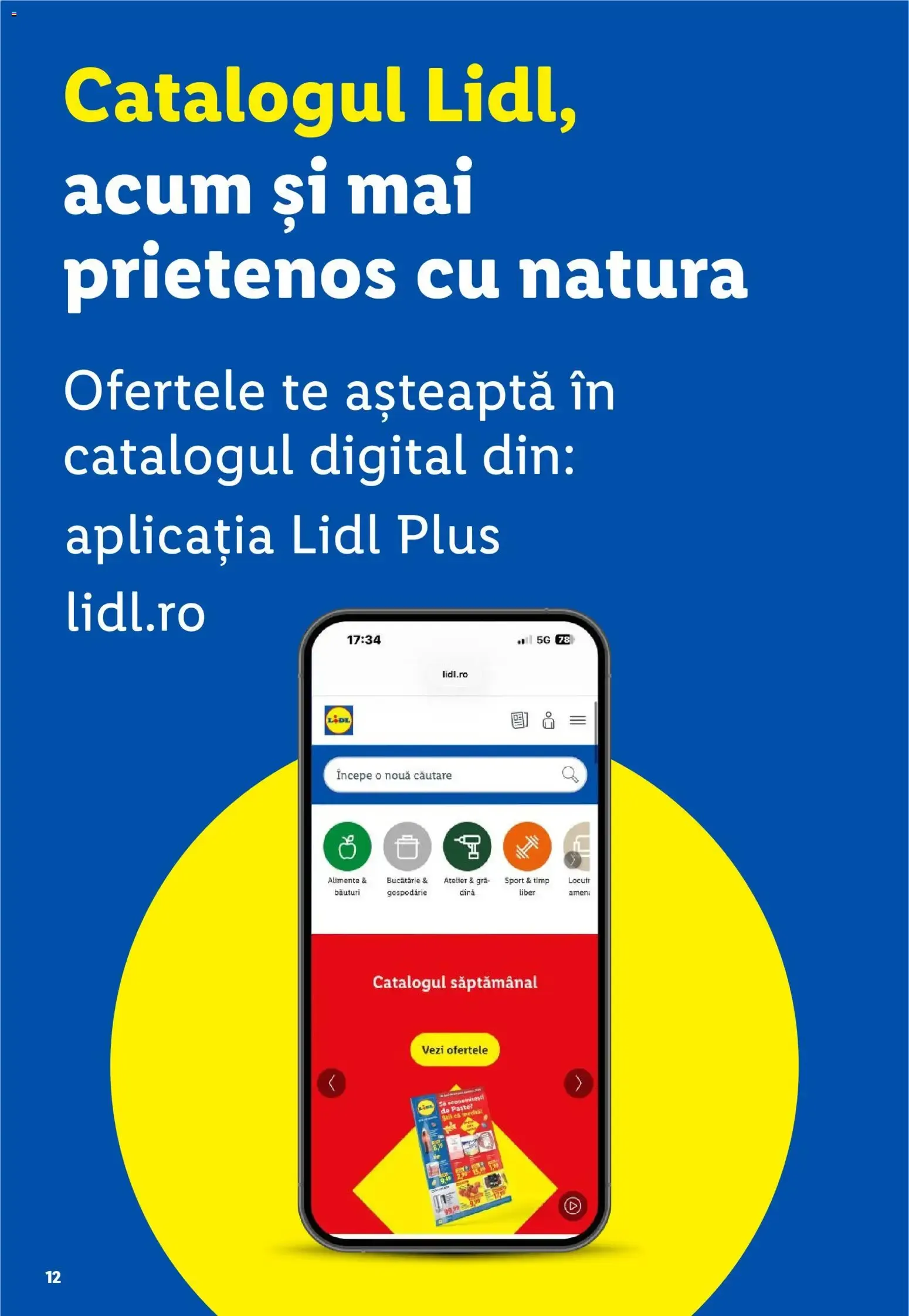 Catalog Economisește mai mult cu Lidl Plus - Descarcă aplicația Lidl Plus de la 5 mai până la 5 mai 2035 - Revista Pagina 12