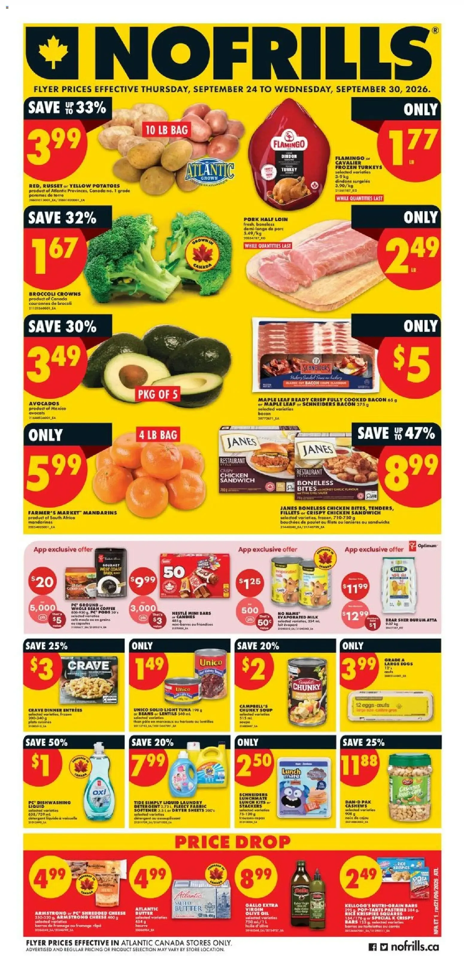 No Frills weekly flyer - NS from Sep 24, 2026 > weekly specials & deals from September 24 to September 30 2026 - flyer page 1